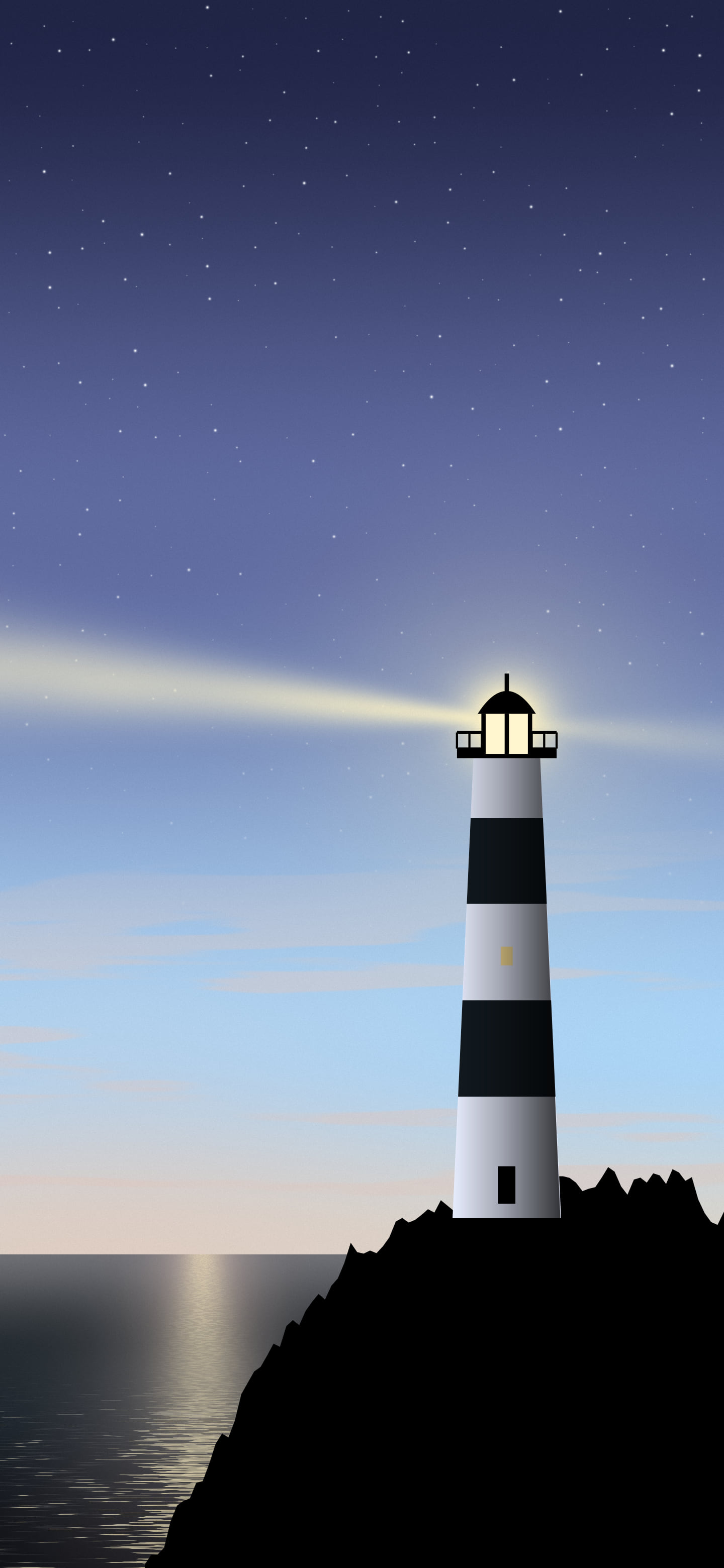 Light Blue Lighthouse wallpaper for iPhone and Android