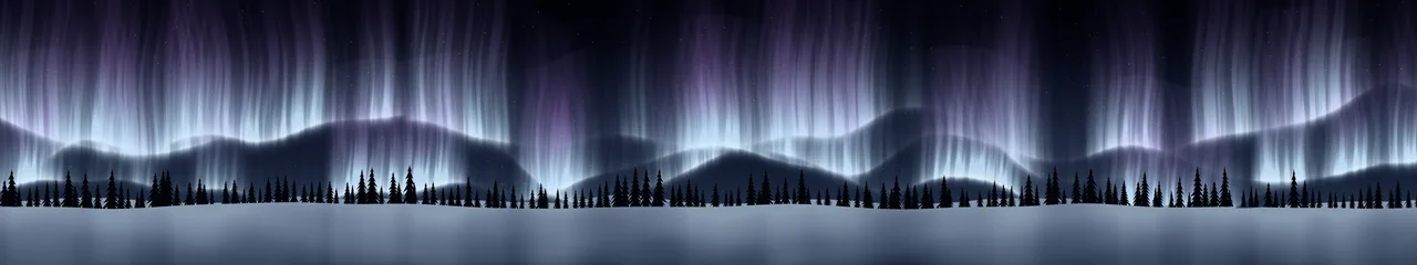 Light Blue Northern Lights triple monitor wallpaper, 7680 × 1440