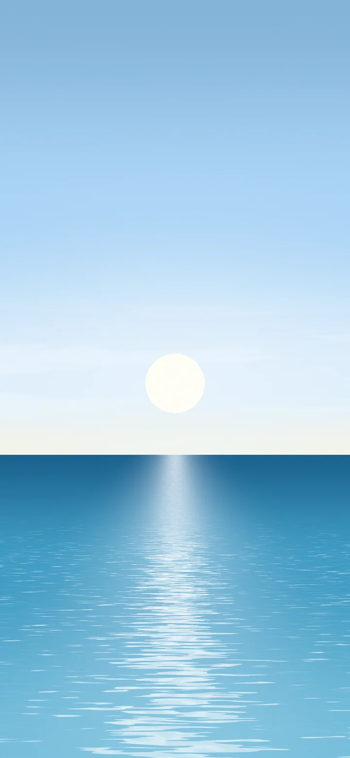 Light Blue Ocean Horizon wallpaper for iPhone and Android