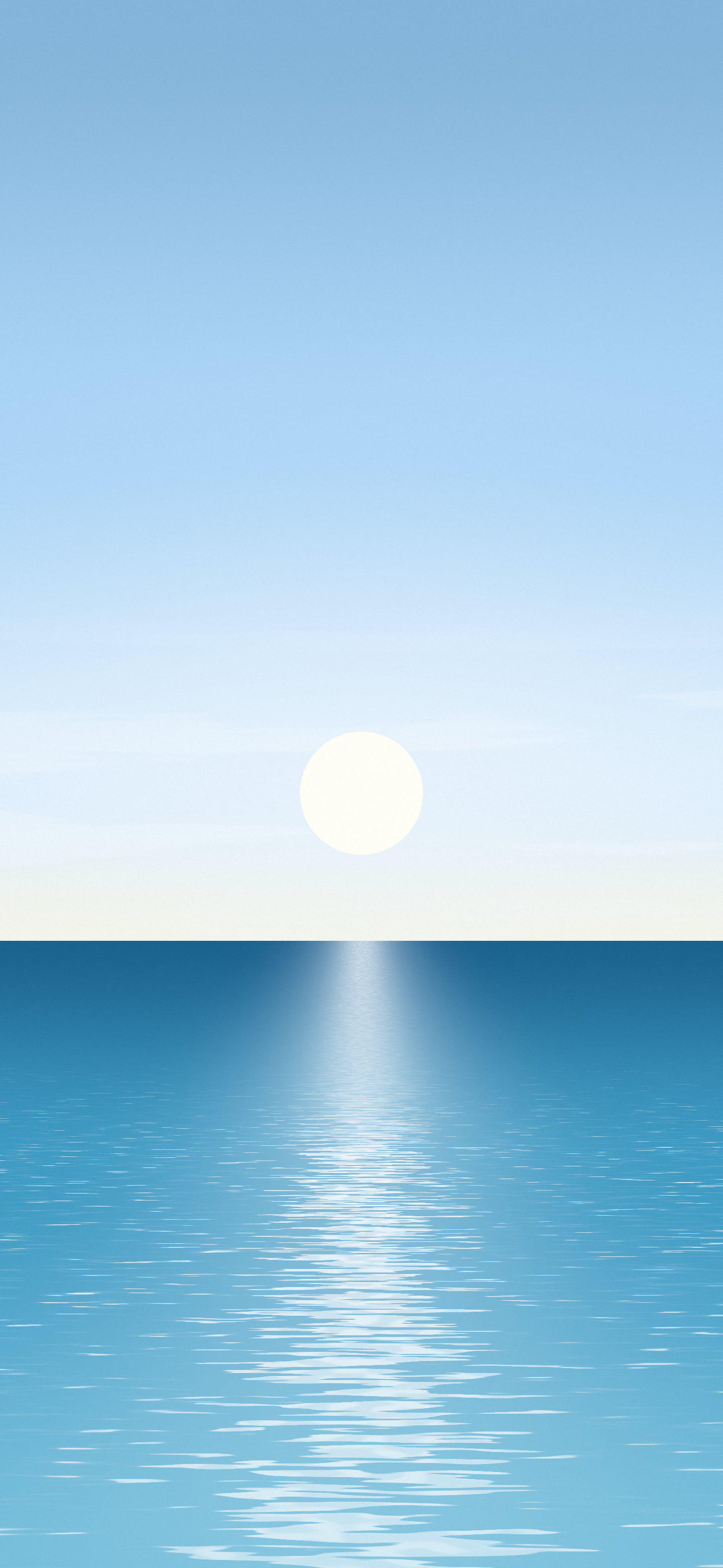 Light Blue Ocean Horizon wallpaper for iPhone and Android