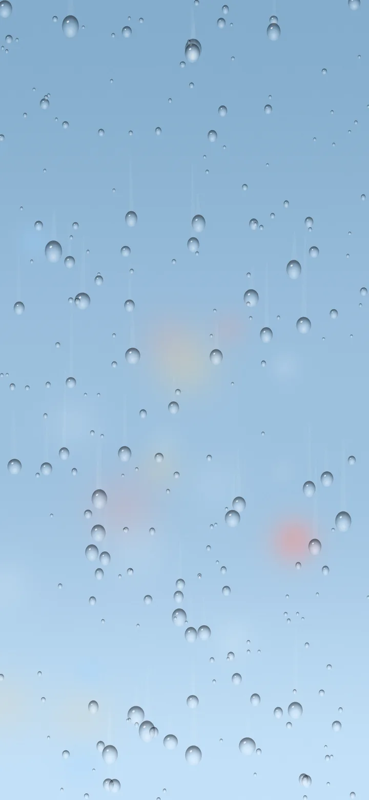 Light Blue Rainy Window wallpaper for iPhone and Android