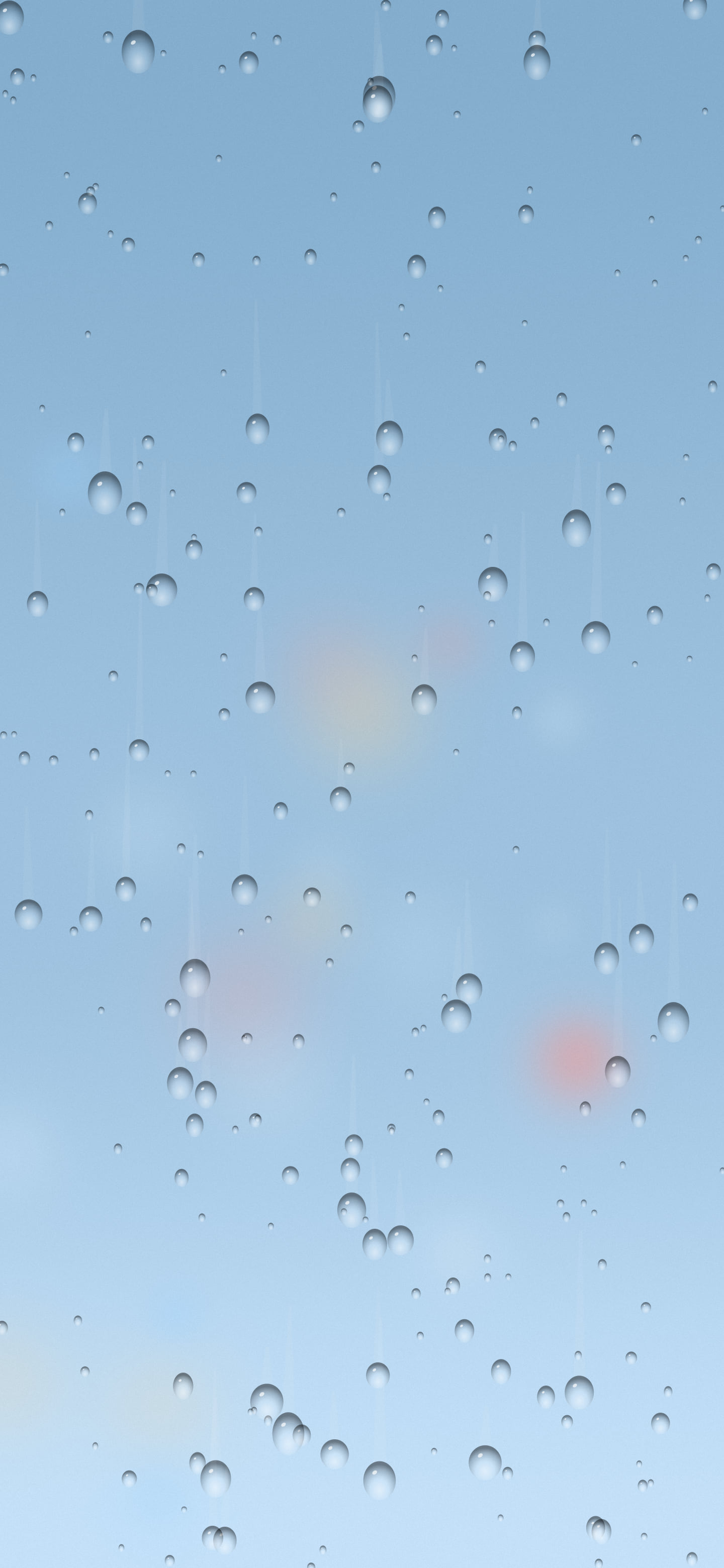 Light Blue Rainy Window wallpaper for iPhone and Android