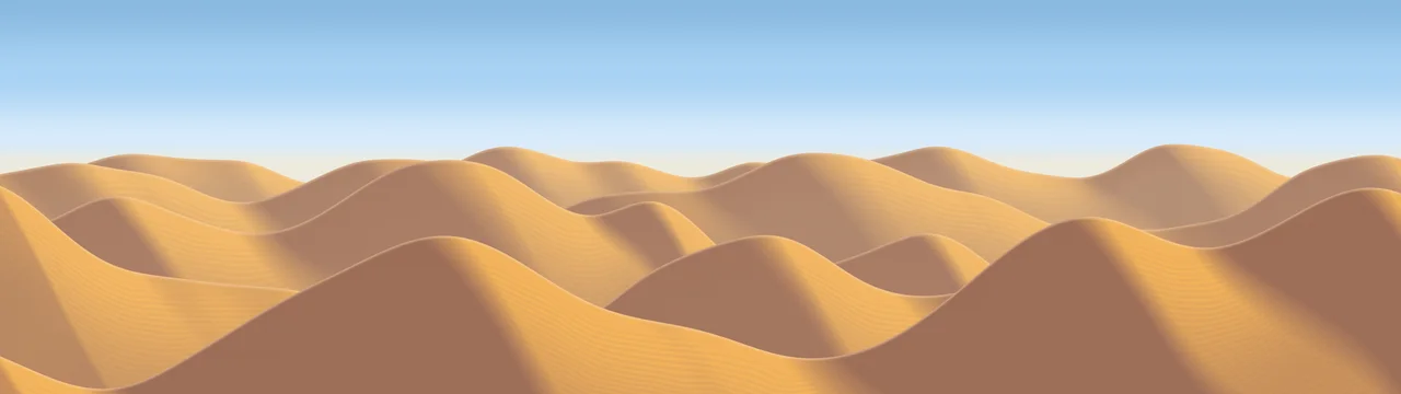 Light Blue Sand Dunes dual monitor wallpaper, 7680 × 2160