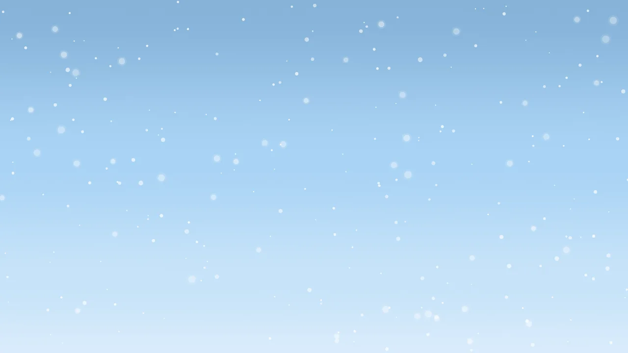 Light Blue Snowfall desktop wallpaper in 4K