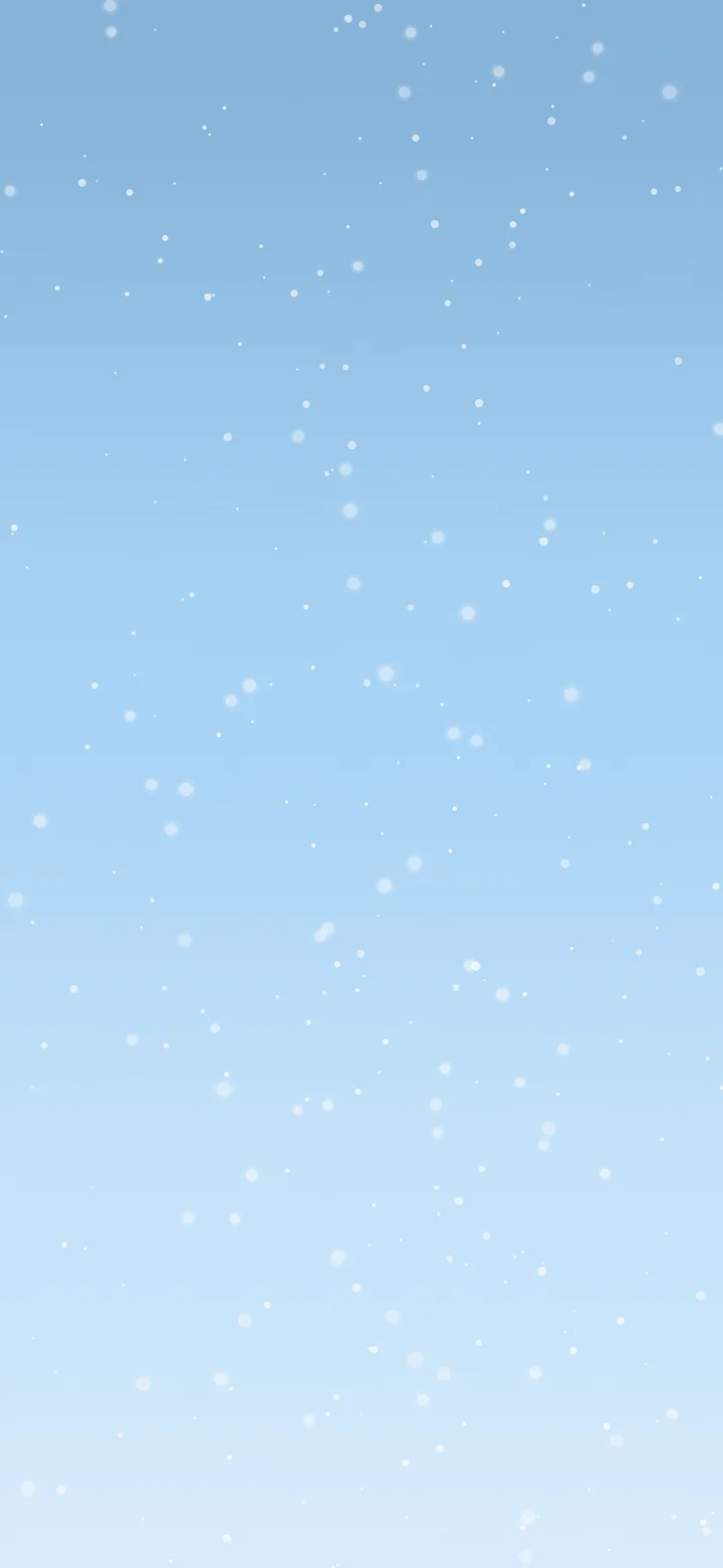Light Blue Snowfall wallpaper for iPhone and Android