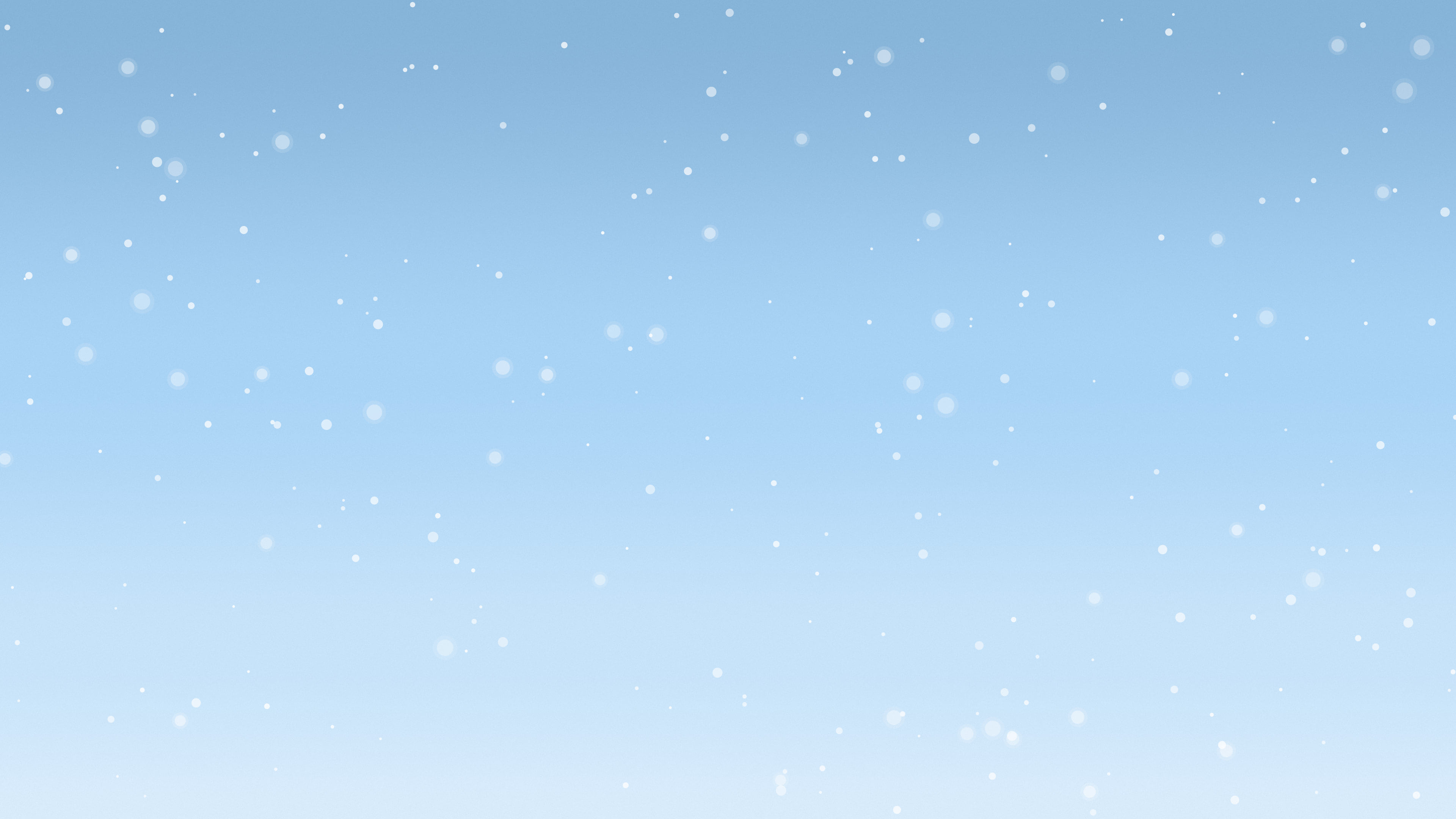 Light Blue Snowfall desktop wallpaper in 4K