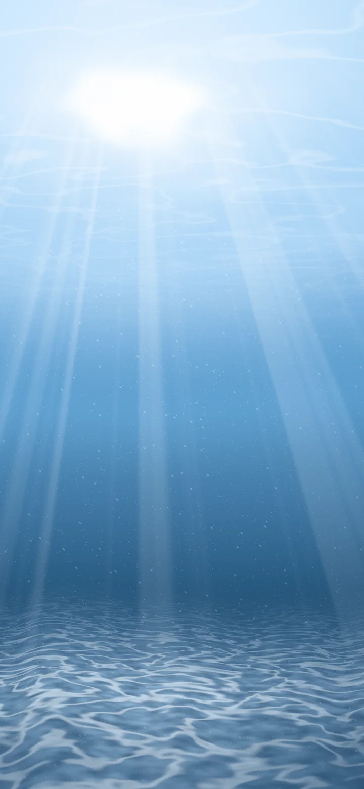 Light Blue Underwater Sun Rays wallpaper for iPhone and Android