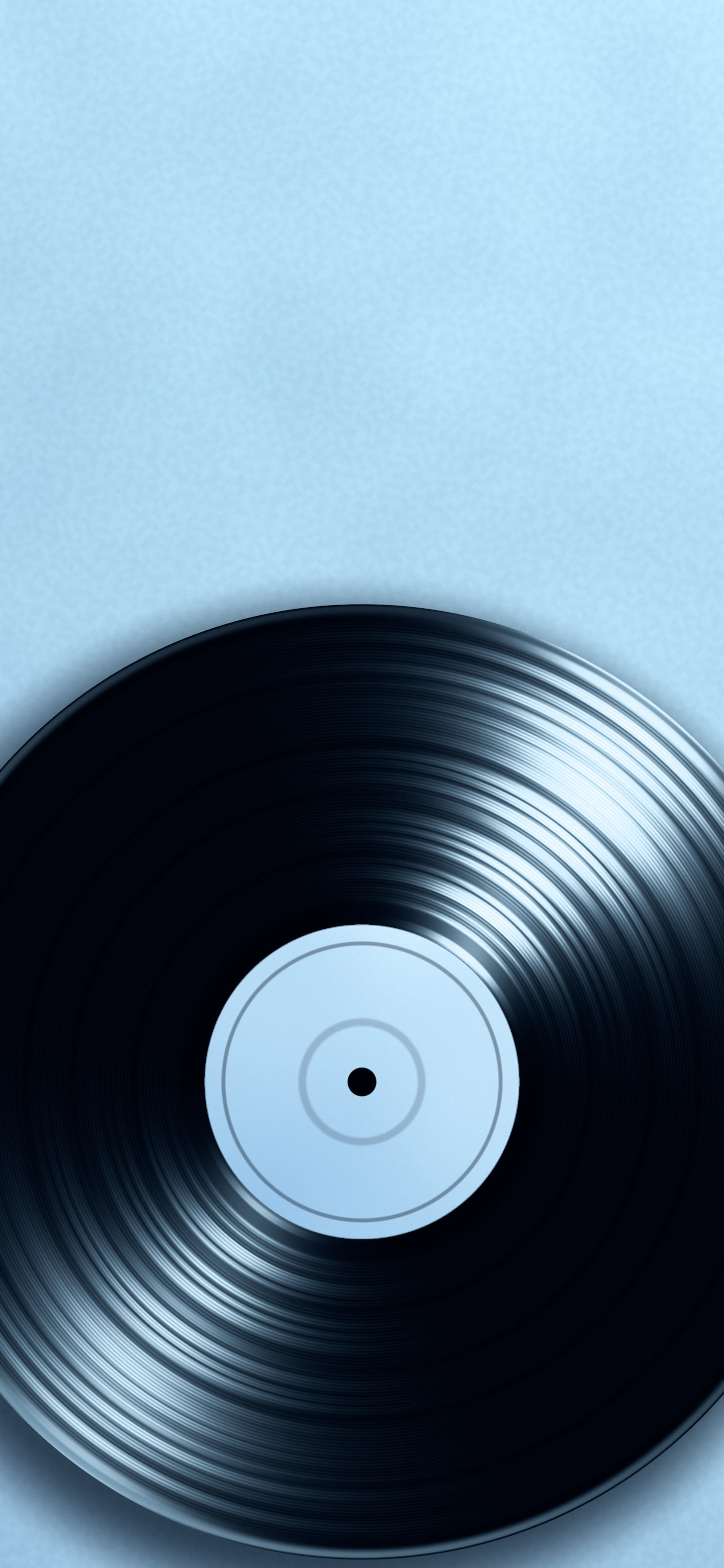 Light Blue Vinyl Record wallpaper for iPhone and Android