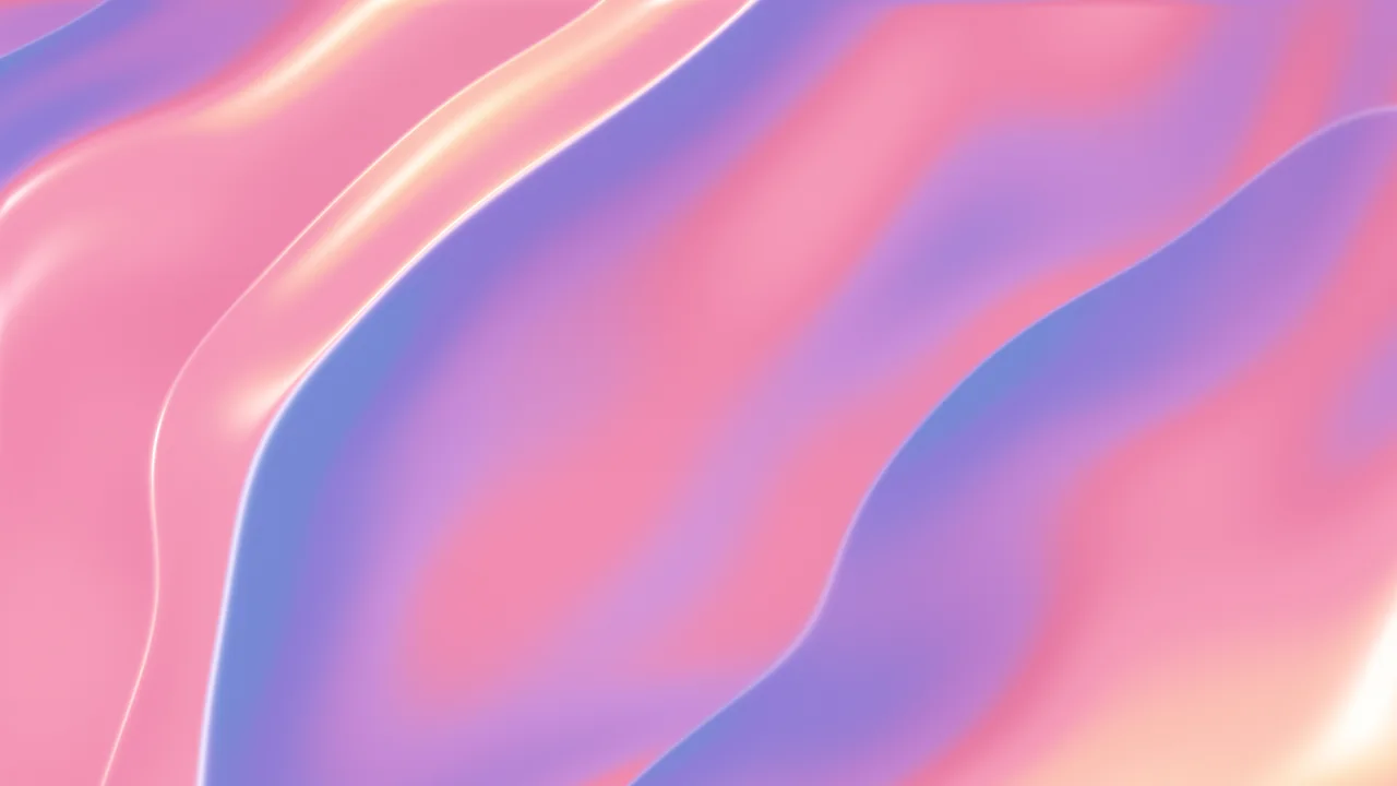 Light Pink Holographic Foil Folds desktop wallpaper in 4K