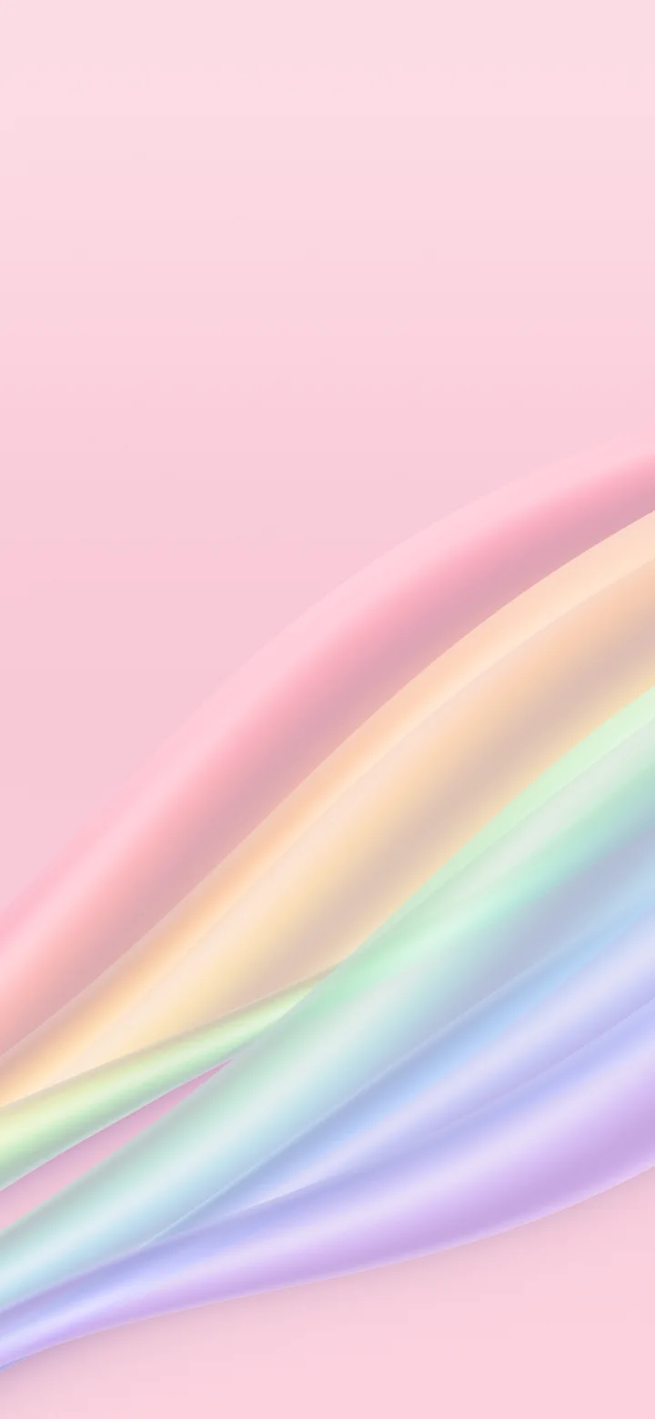 Light Pink Rainbow Waves wallpaper for iPhone and Android