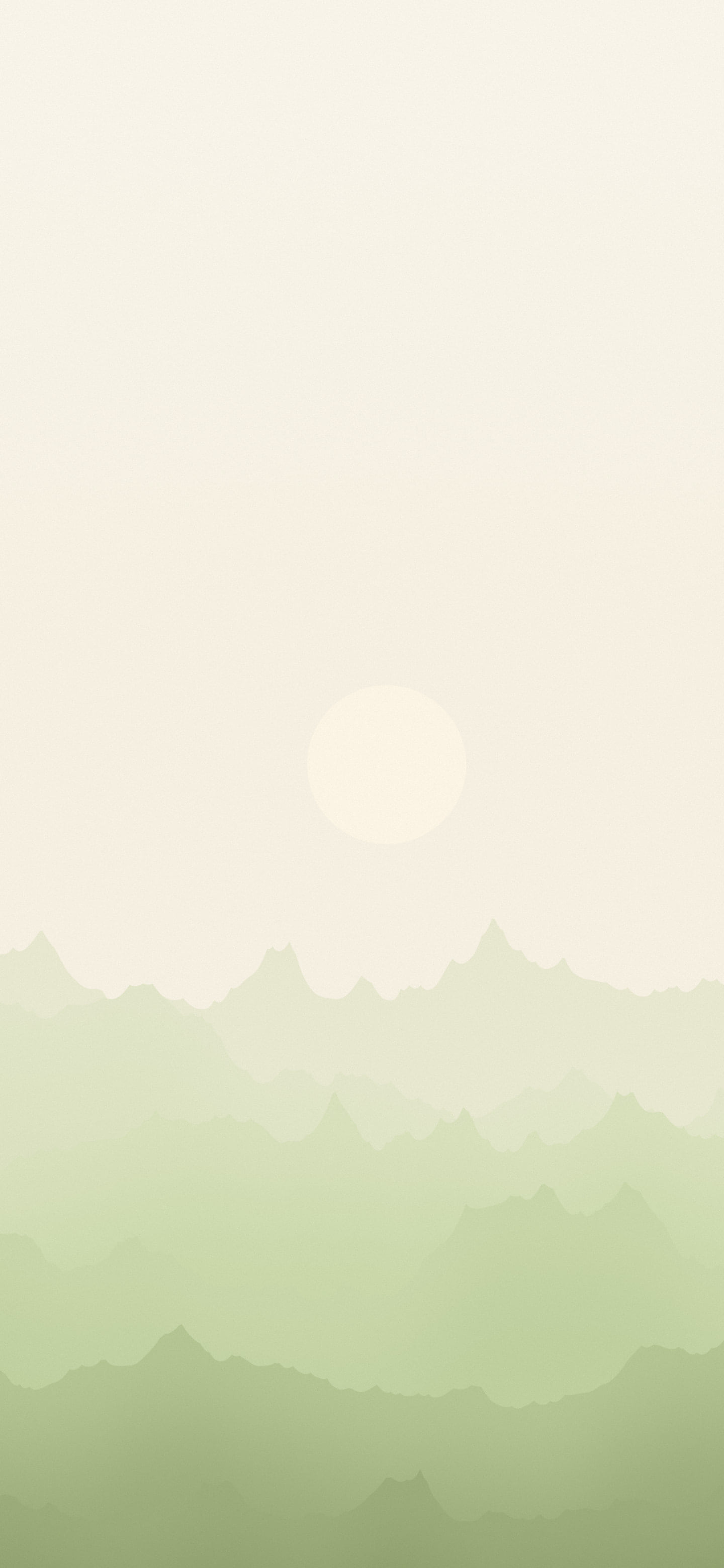 Matcha Minimalist Mountain Landscape wallpaper for iPhone and Android