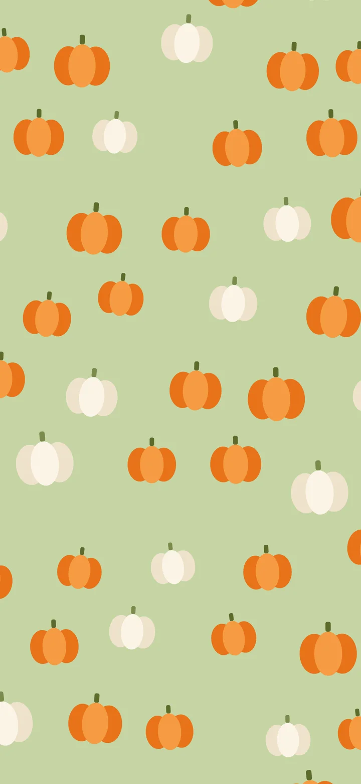Matcha Pumpkin Pattern wallpaper for iPhone and Android