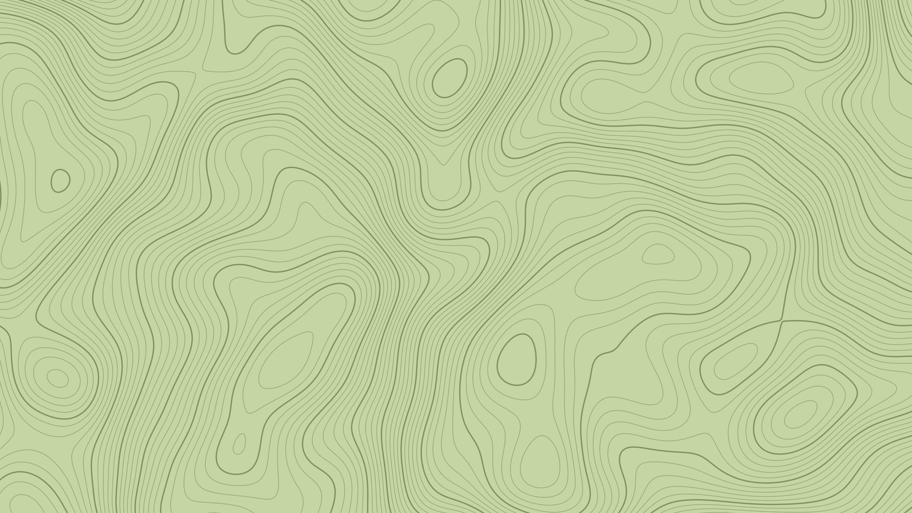 Matcha Topographic Line desktop wallpaper in 4K