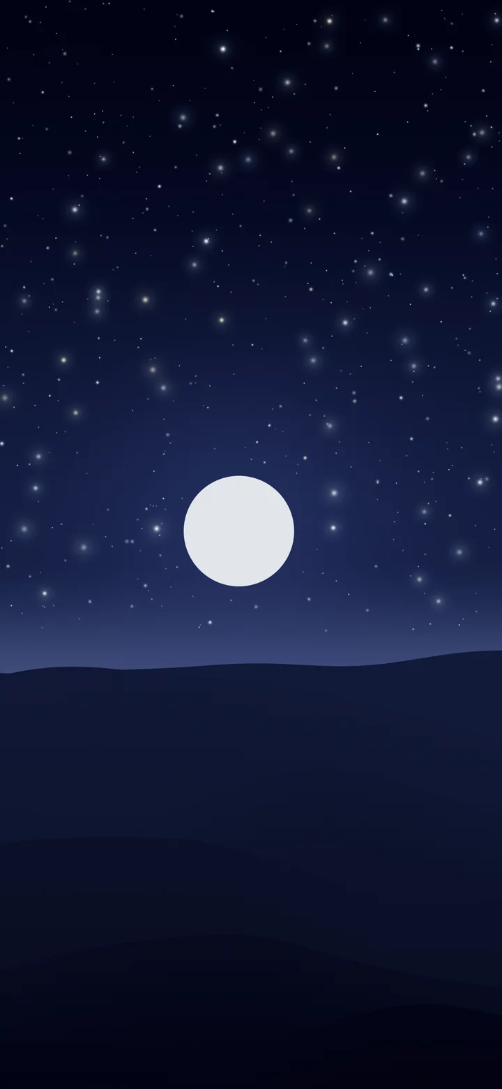 Midnight Blue Minimalist Desert Dunes wallpaper for iPhone and Android