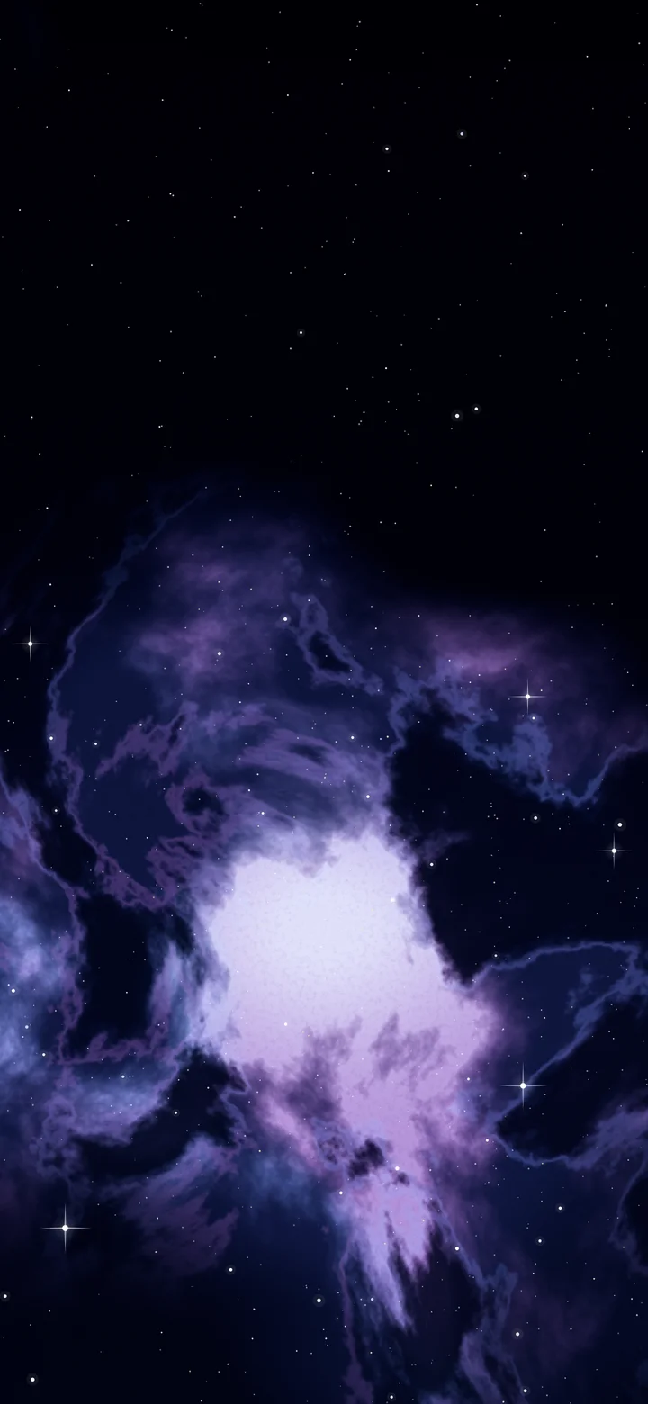 Midnight Blue Nebula wallpaper for iPhone and Android