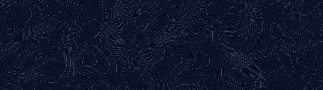 Midnight Blue Topographic Line dual monitor wallpaper, 7680 × 2160