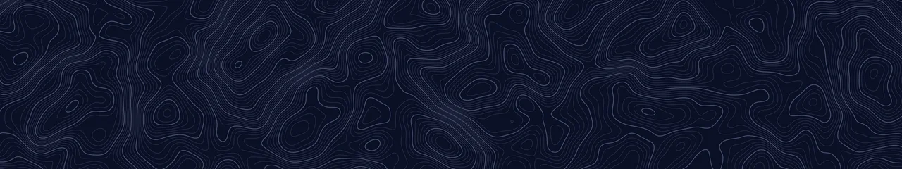 Midnight Blue Topographic Line triple monitor wallpaper, 7680 × 1440