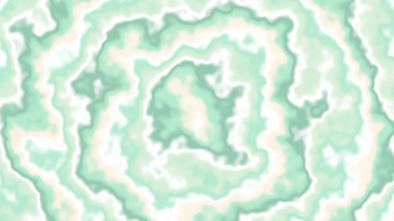 Mint and Cream Bullseye Tie Dye desktop wallpaper in 4K