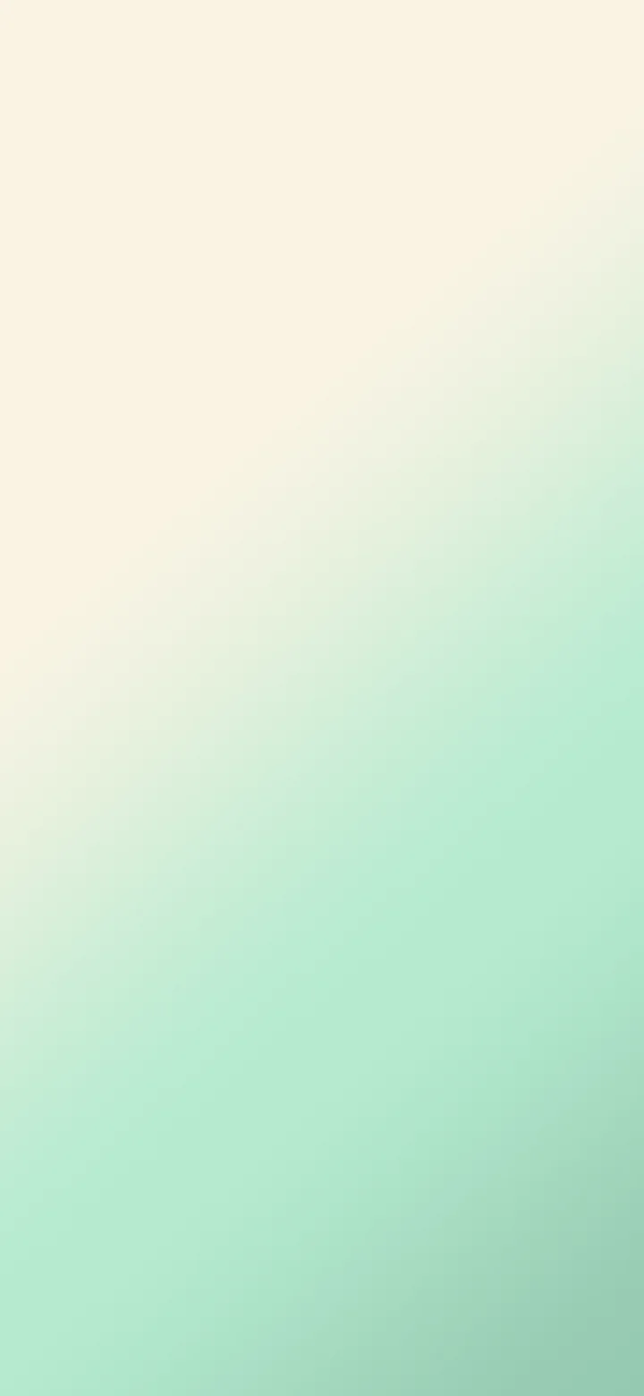 Mint and Cream Diagonal Ombre Gradient wallpaper for iPhone and Android
