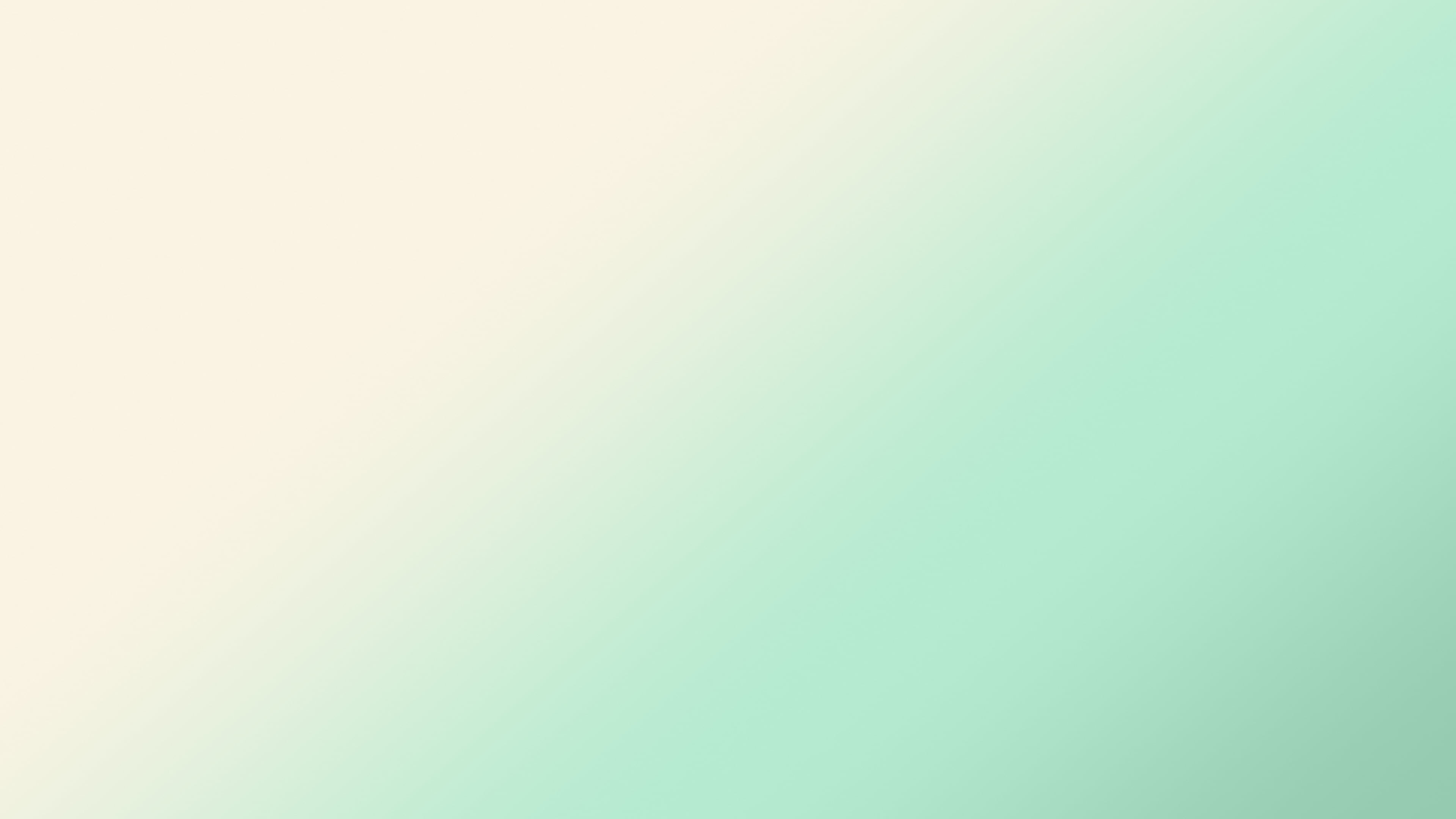 Mint and Cream Diagonal Ombre Gradient desktop wallpaper in 4K