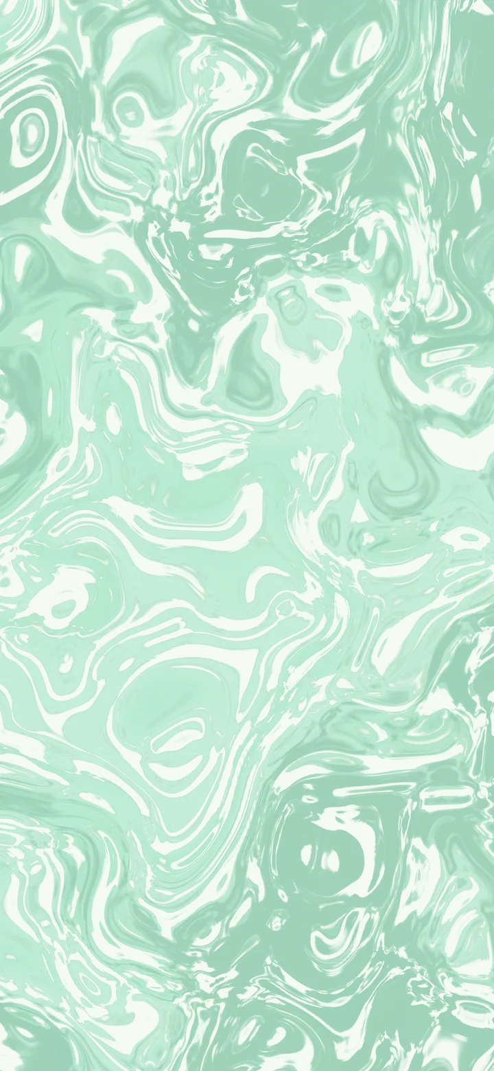 Mint and Cream Liquid Marble wallpaper for iPhone and Android