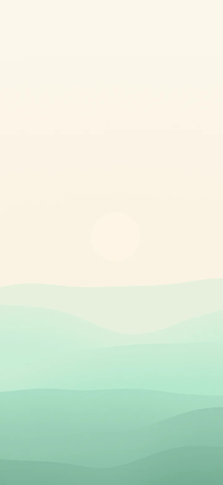 Mint and Cream Minimalist Desert Dunes wallpaper for iPhone and Android