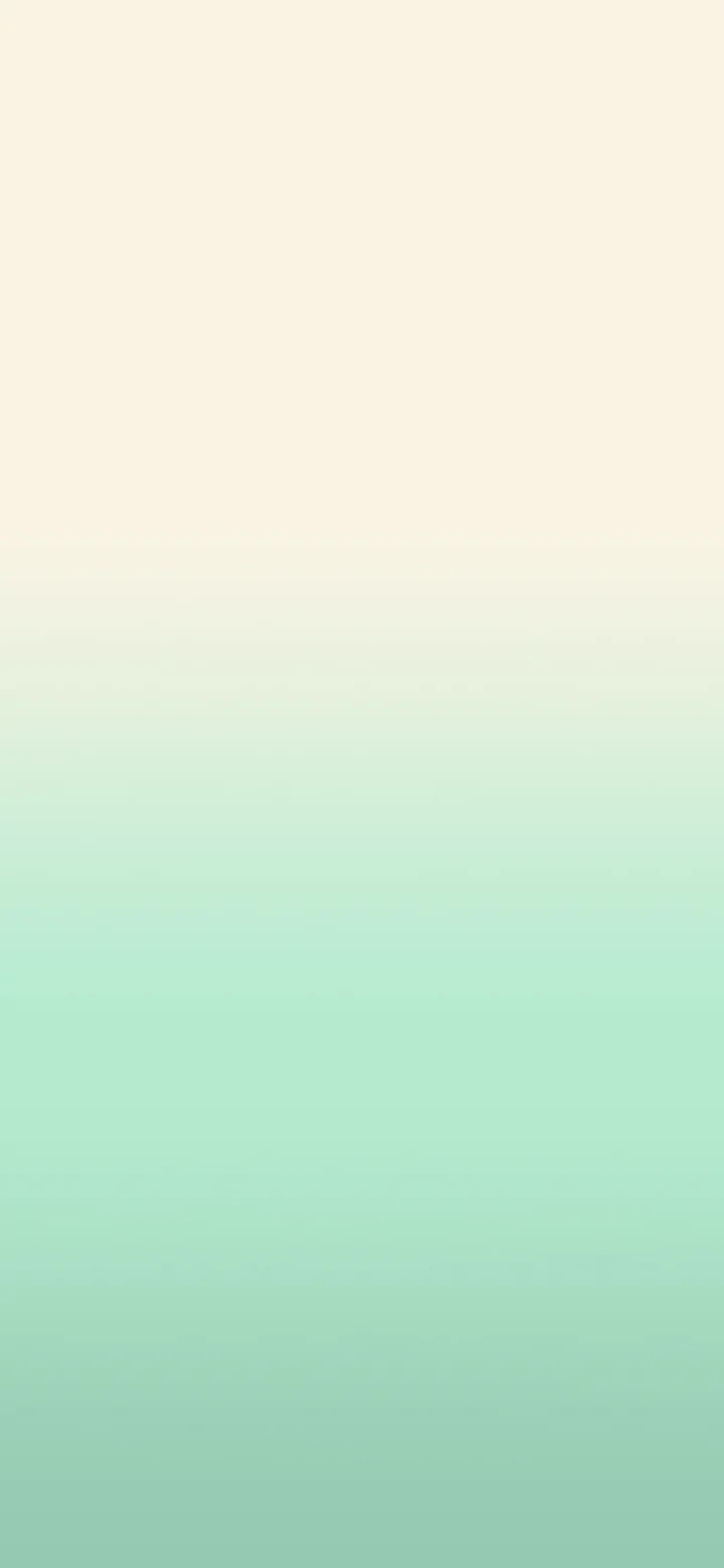 Mint and Cream Ombre Gradient wallpaper for iPhone and Android