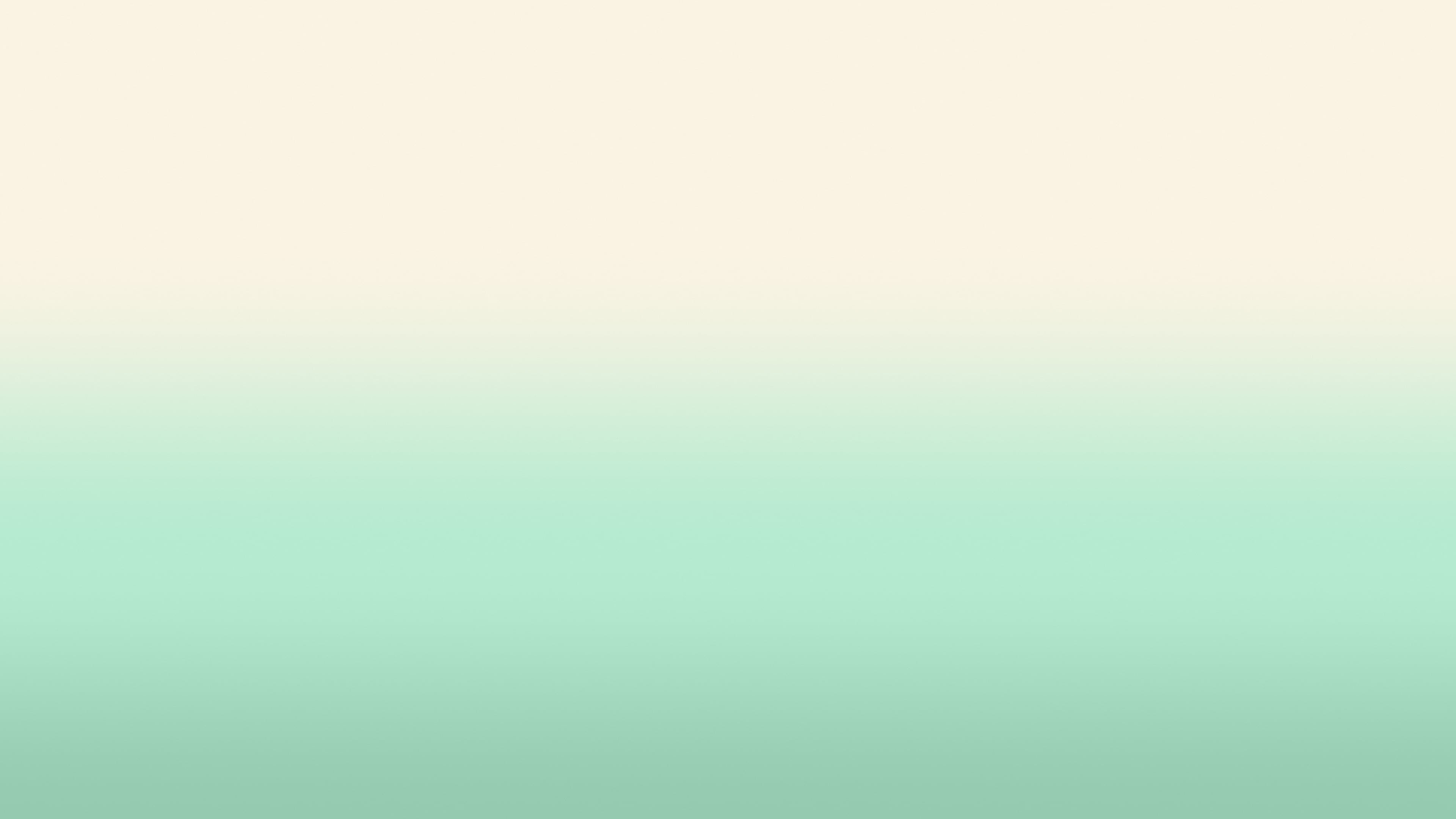 Mint and Cream Ombre Gradient desktop wallpaper in 4K