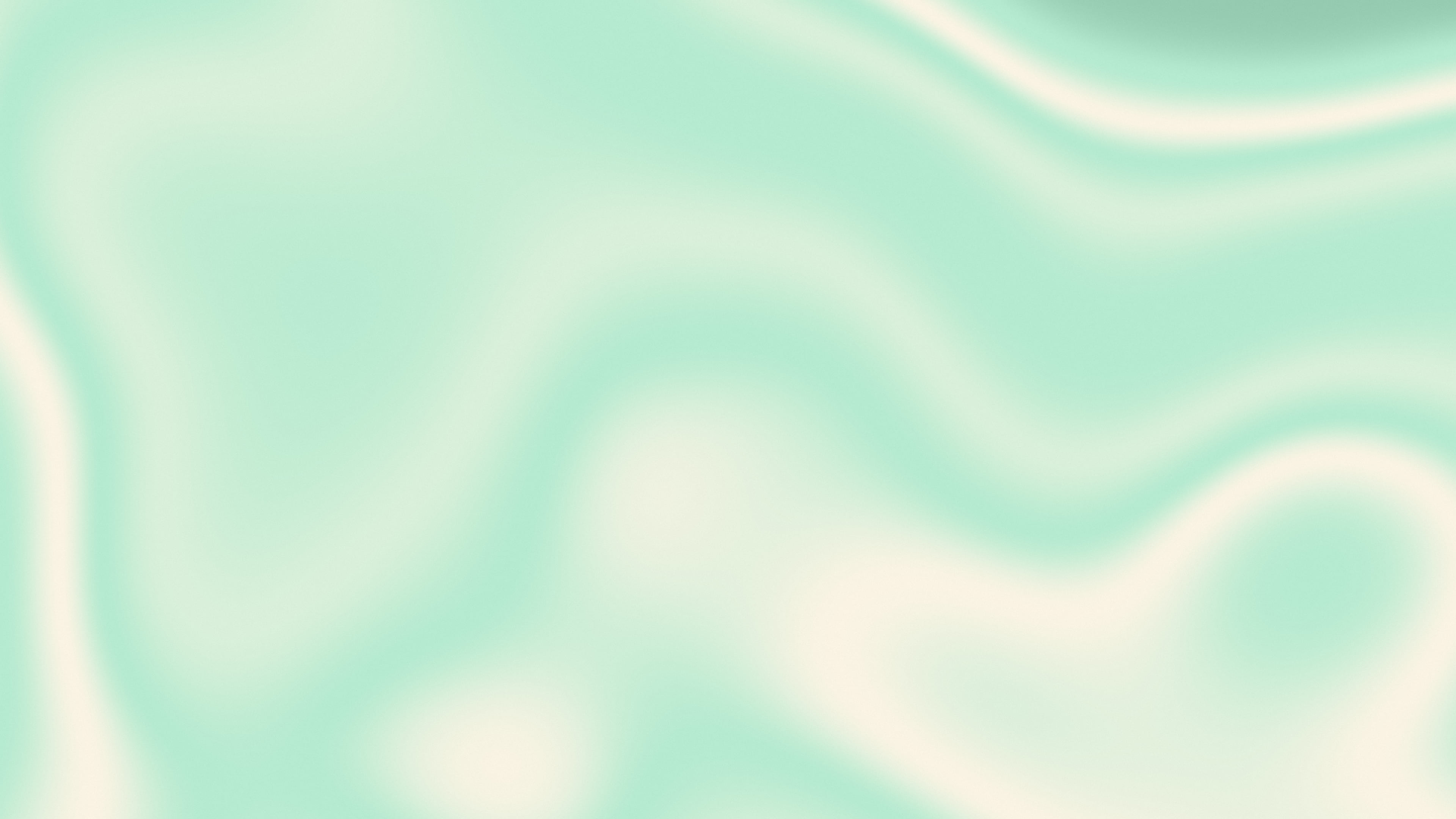 Mint and Cream Silky Gradient desktop wallpaper in 4K