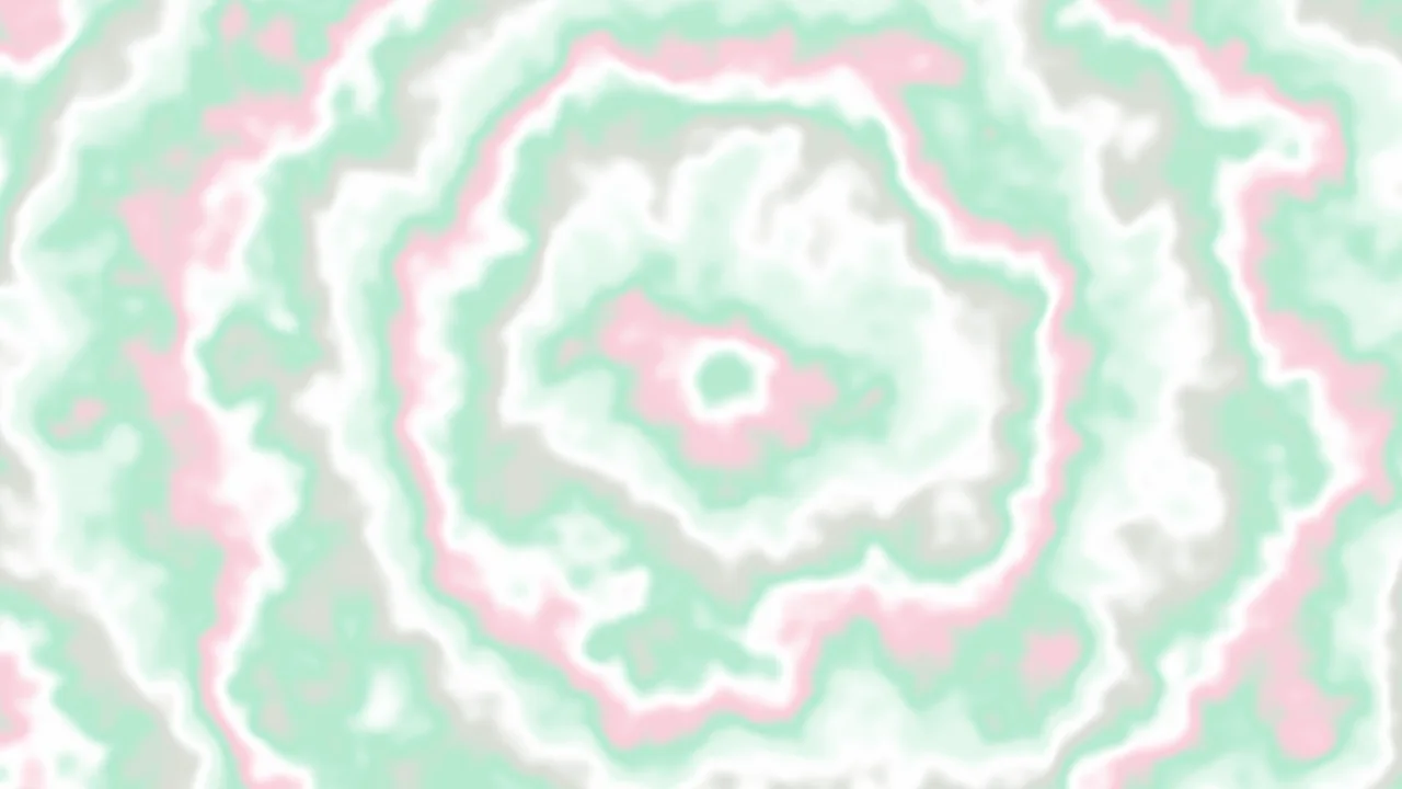Mint and Pastel Pink Bullseye Tie Dye desktop wallpaper in 4K