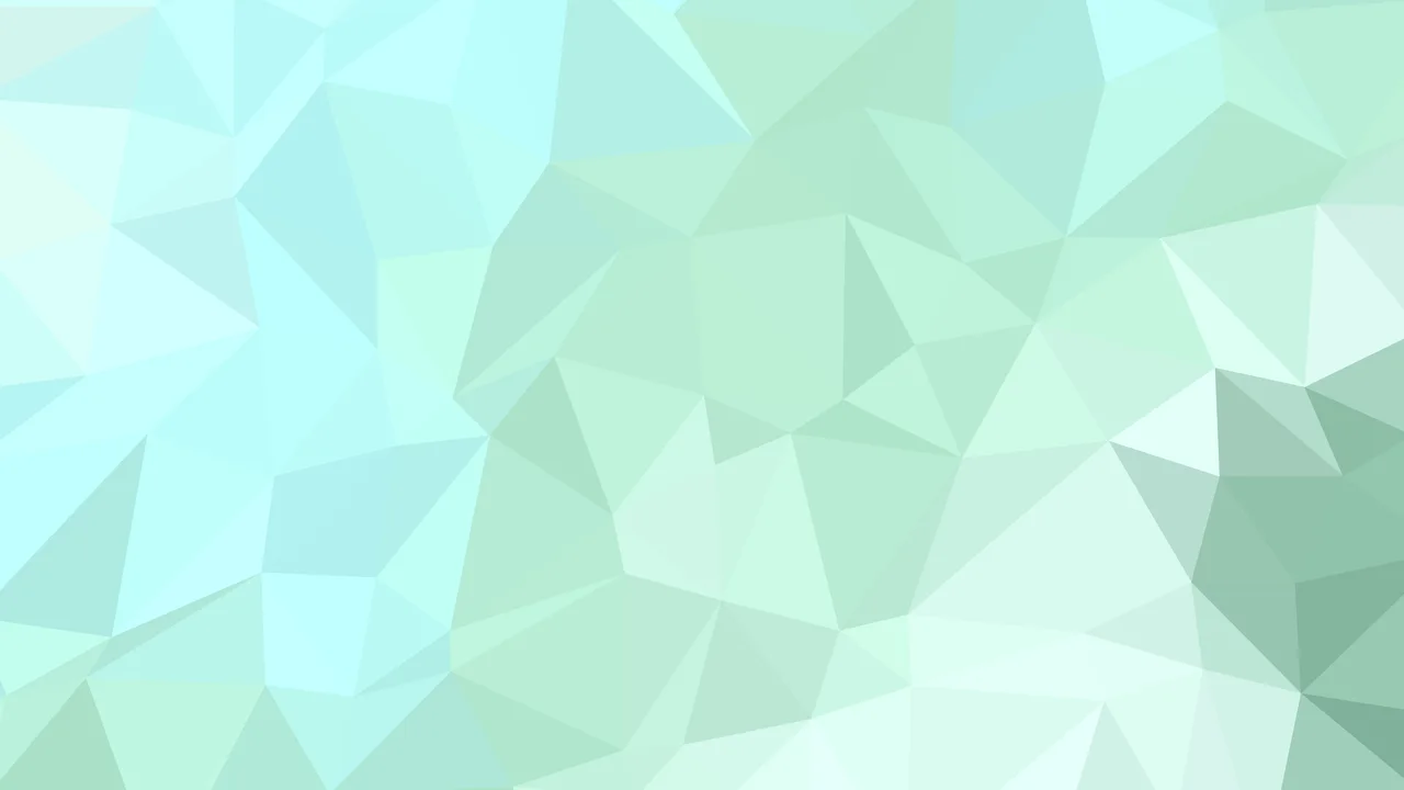 Mint Low Poly desktop wallpaper in 4K