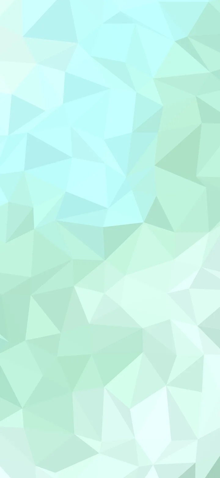 Mint Low Poly wallpaper for iPhone and Android