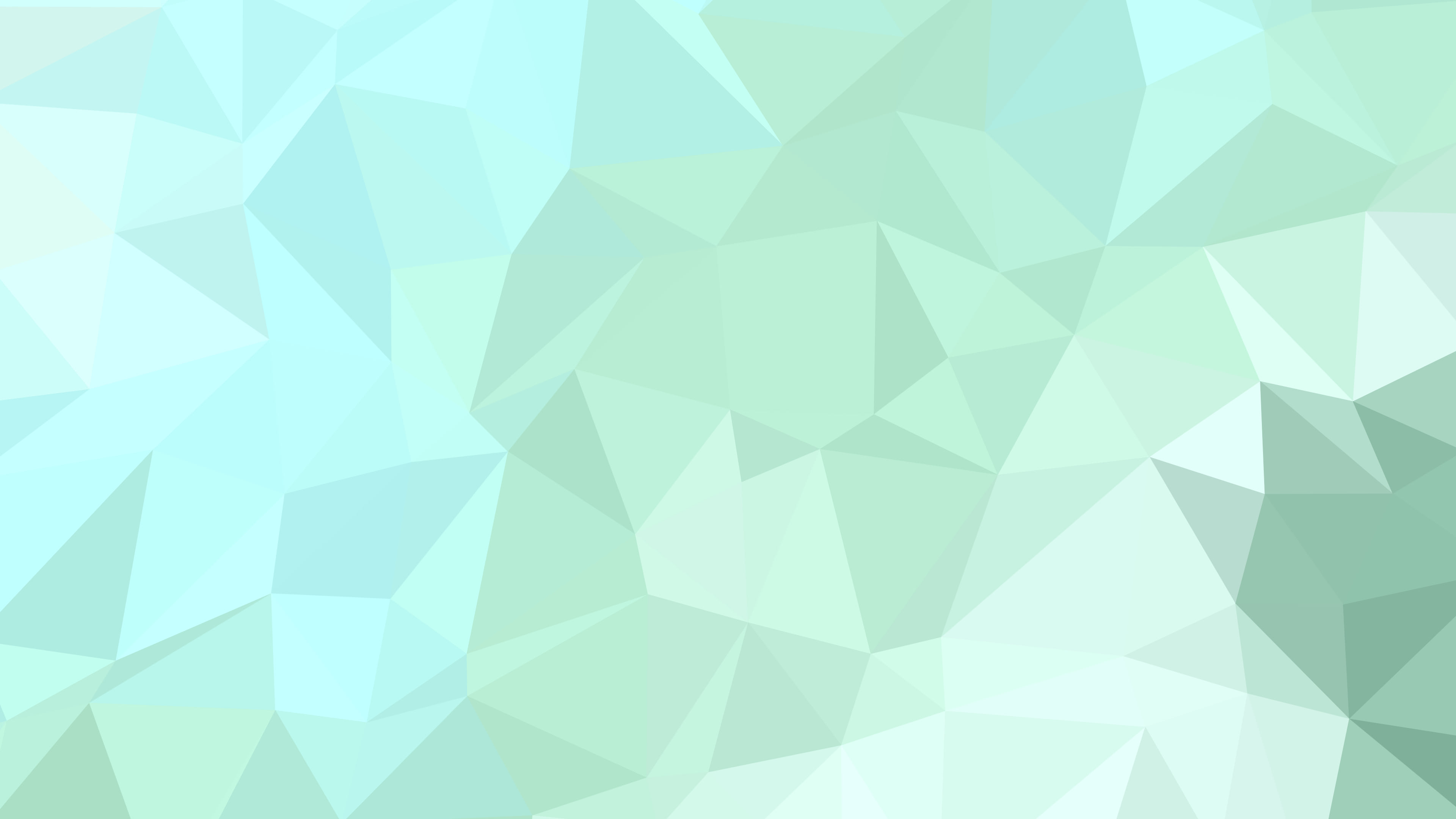 Mint Low Poly desktop wallpaper in 4K