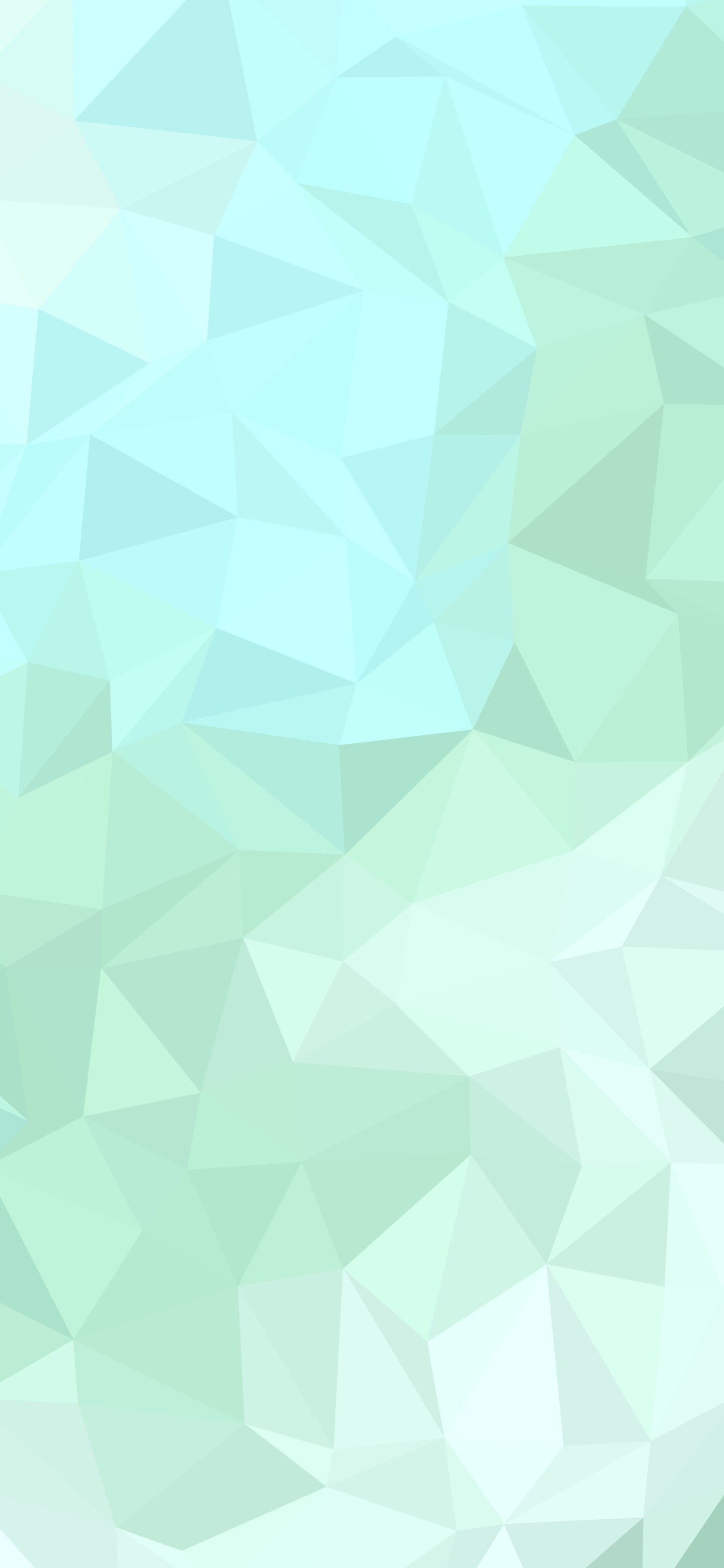Mint Low Poly wallpaper for iPhone and Android
