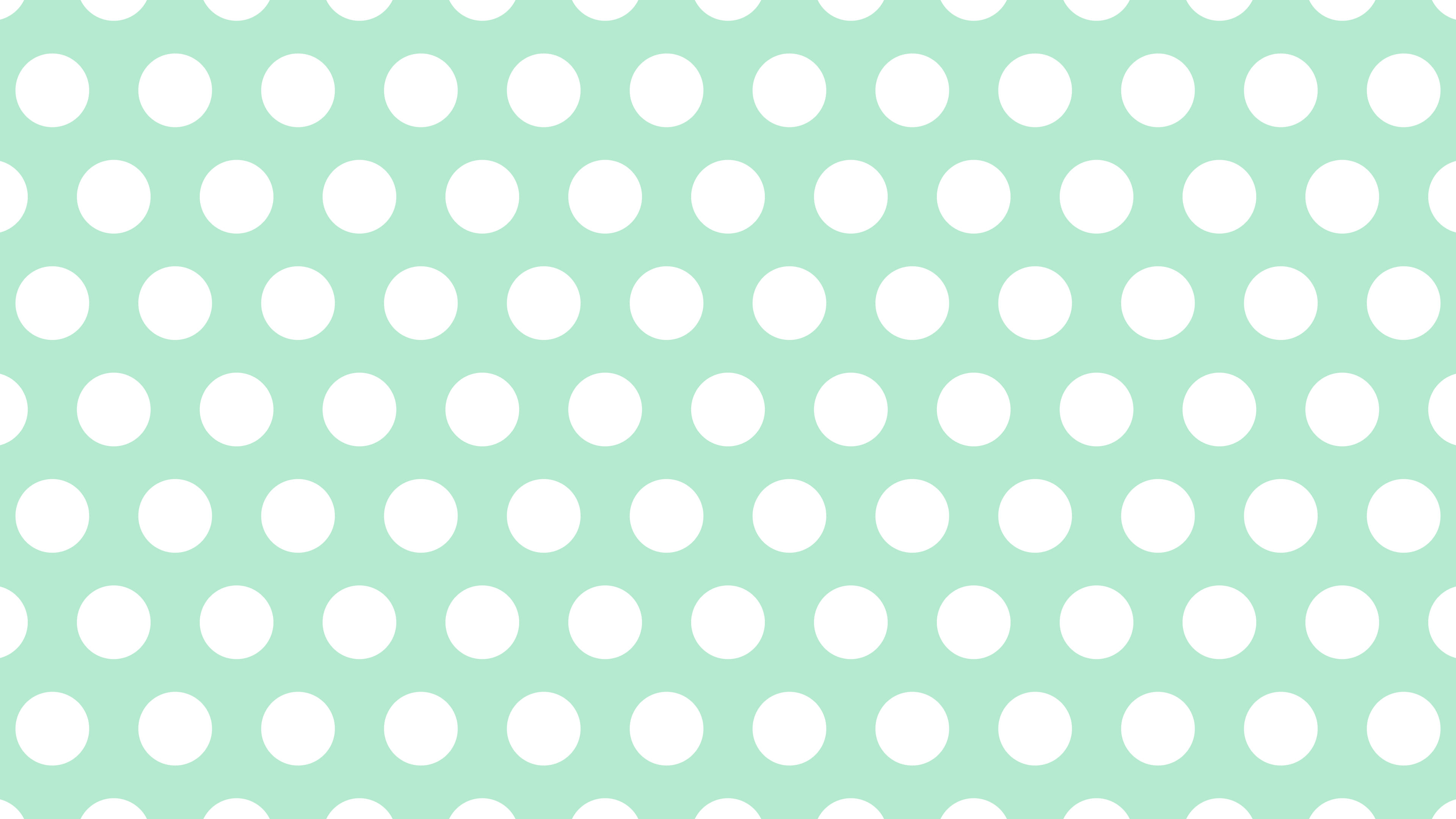 Mint Polka Dot desktop wallpaper in 4K