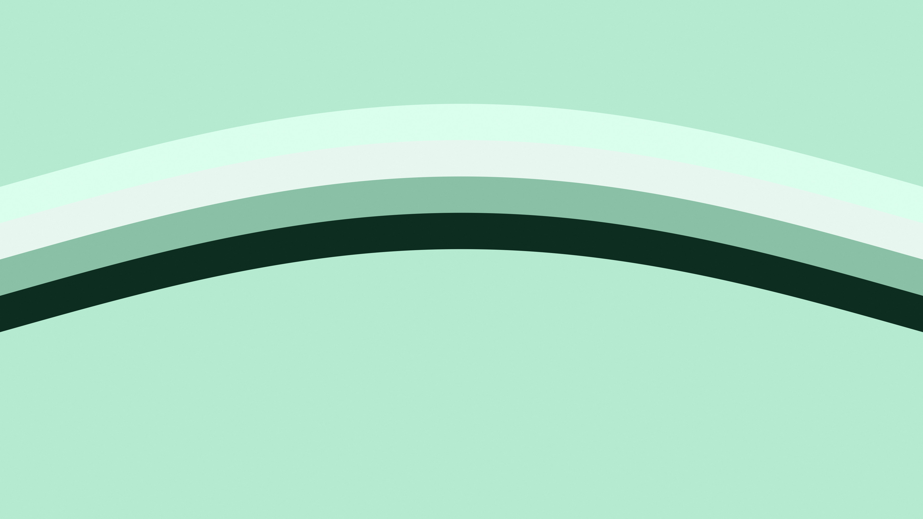 Mint Retro Stripe desktop wallpaper in 4K