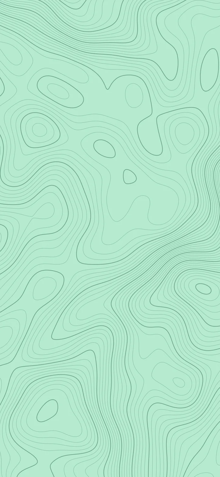 Mint Topographic Line wallpaper for iPhone and Android