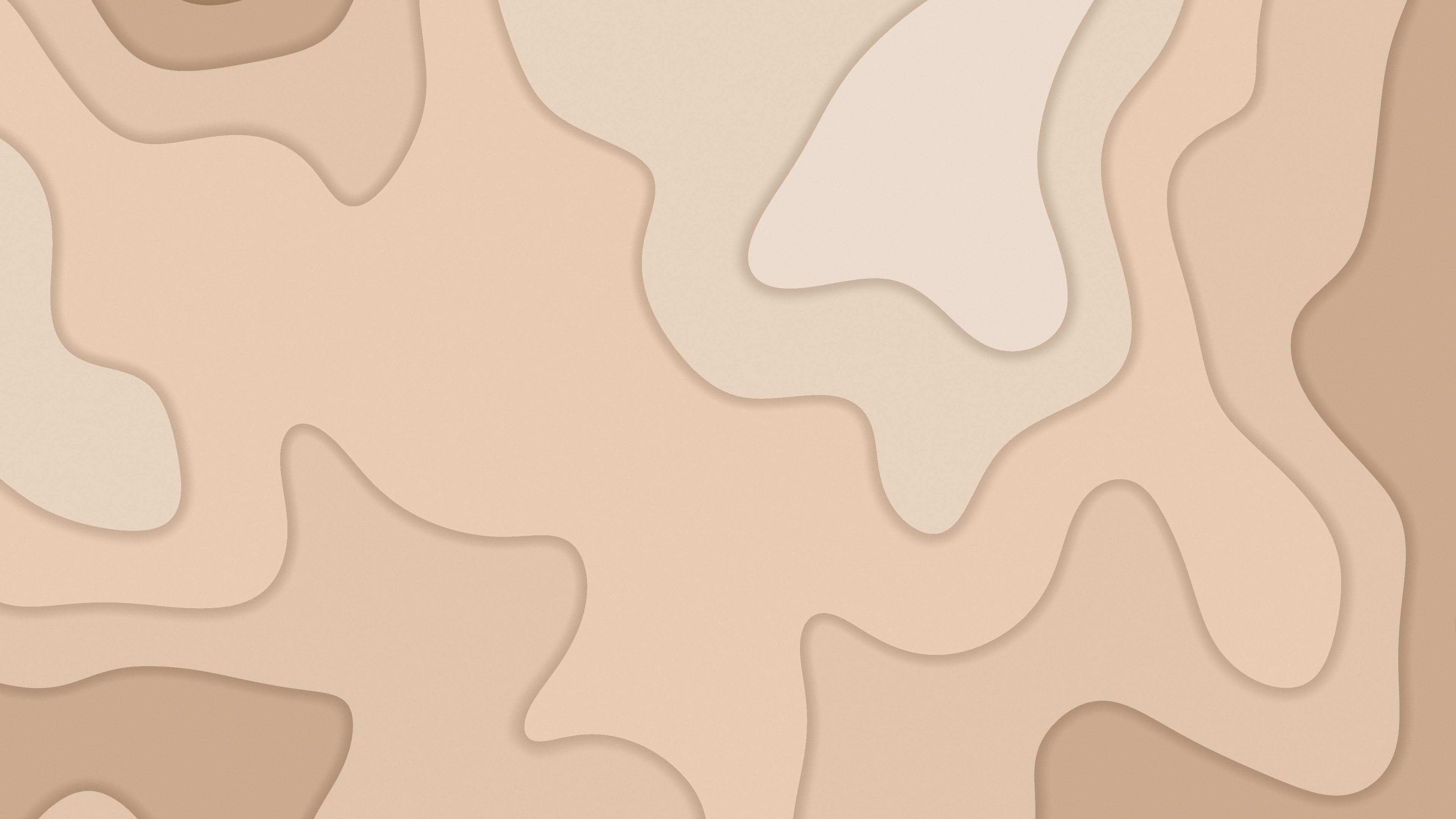 Mocha Layered Topographic desktop wallpaper in 4K