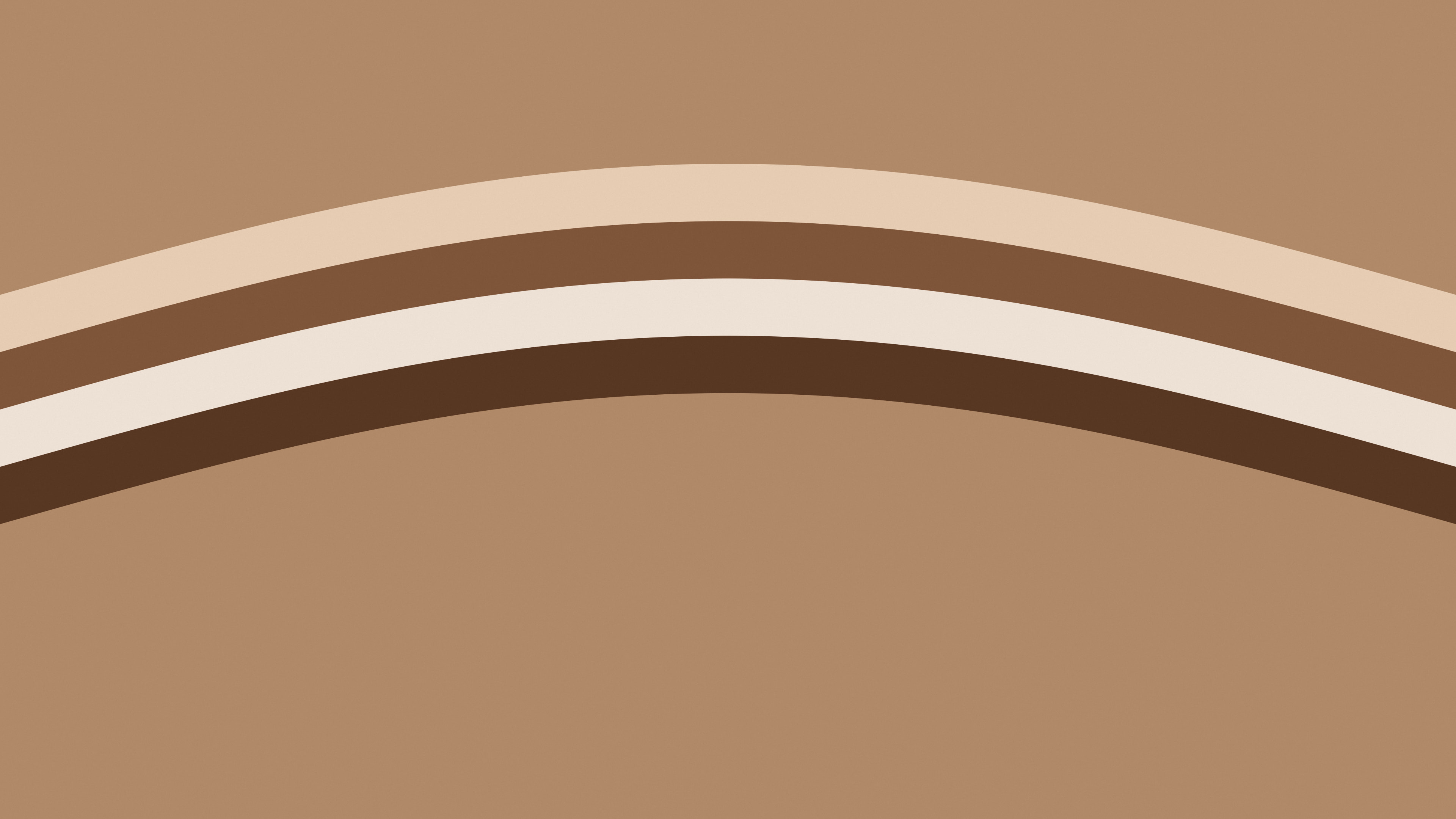 Mocha Retro Stripe desktop wallpaper in 4K