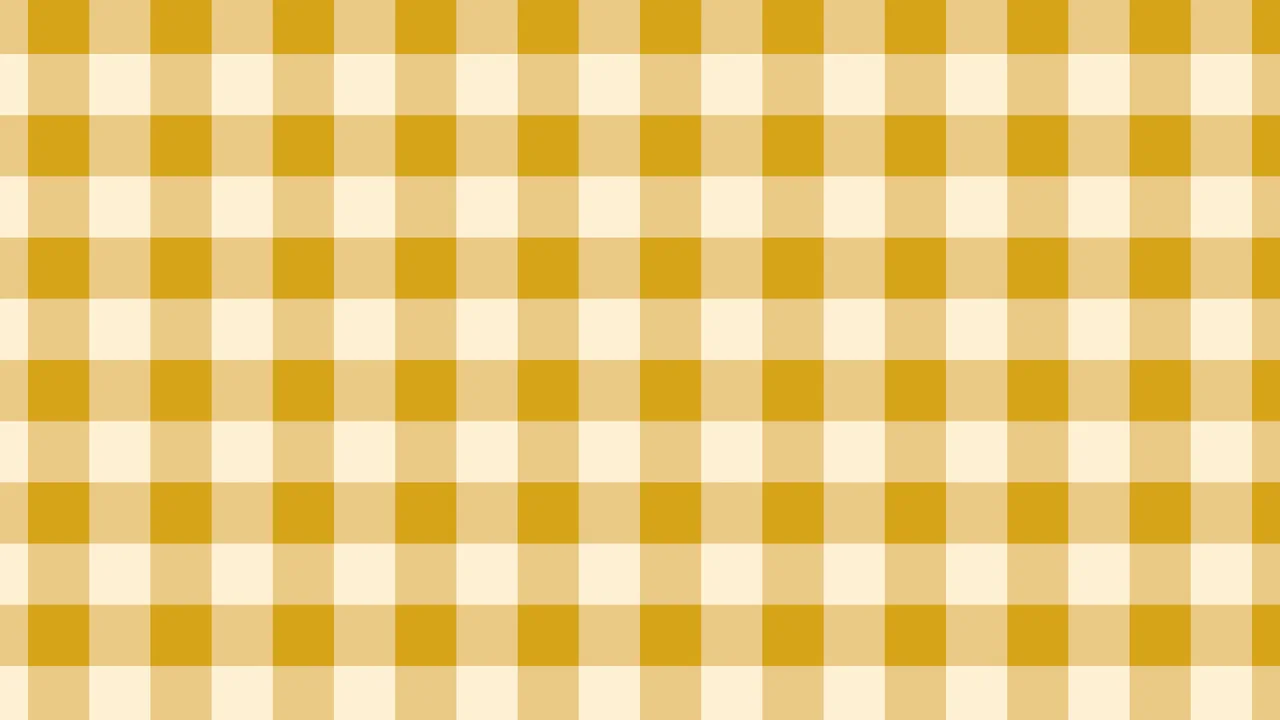 Mustard Gingham desktop wallpaper in 4K