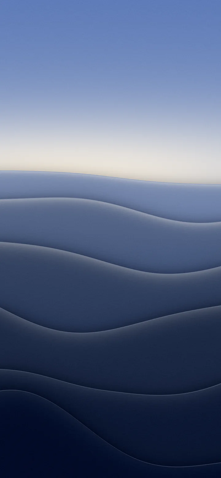 Navy 3D Paper Cut Abstract Layers wallpaper for iPhone and Android