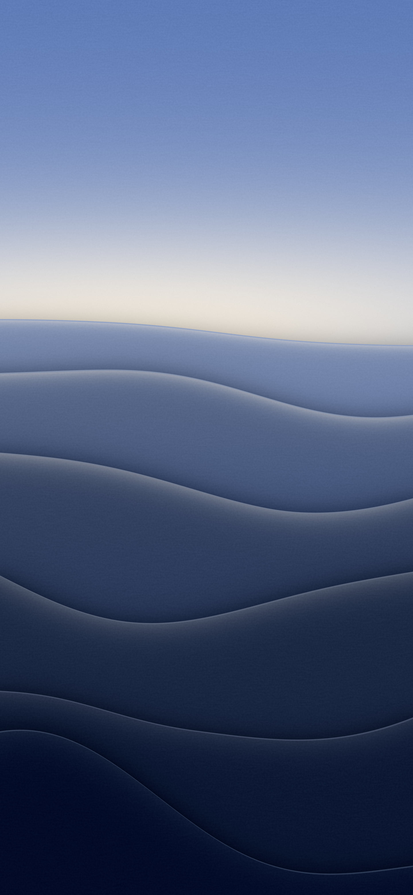 Navy 3D Paper Cut Abstract Layers wallpaper for iPhone and Android