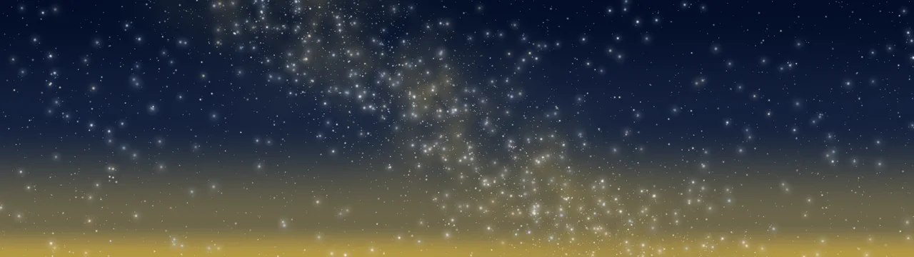Navy and Gold Milky Way Galaxy dual monitor wallpaper, 7680 × 2160