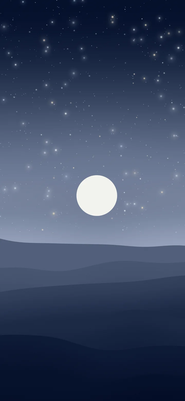 Navy and Ivory Minimalist Desert Dunes wallpaper for iPhone and Android