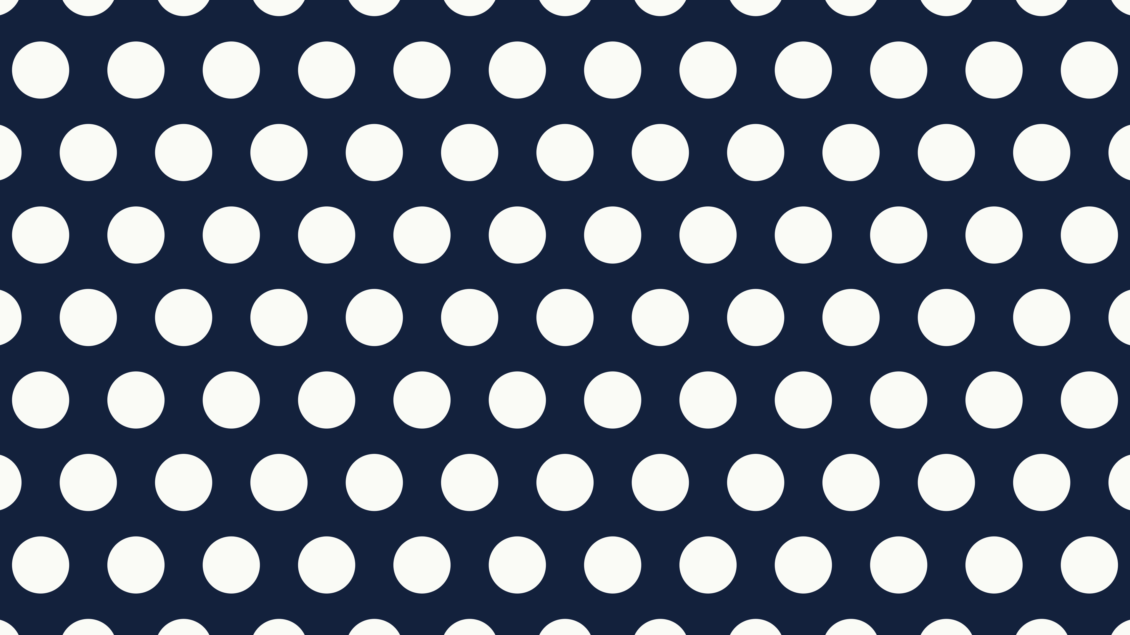 Navy and White Polka Dot desktop wallpaper in 4K