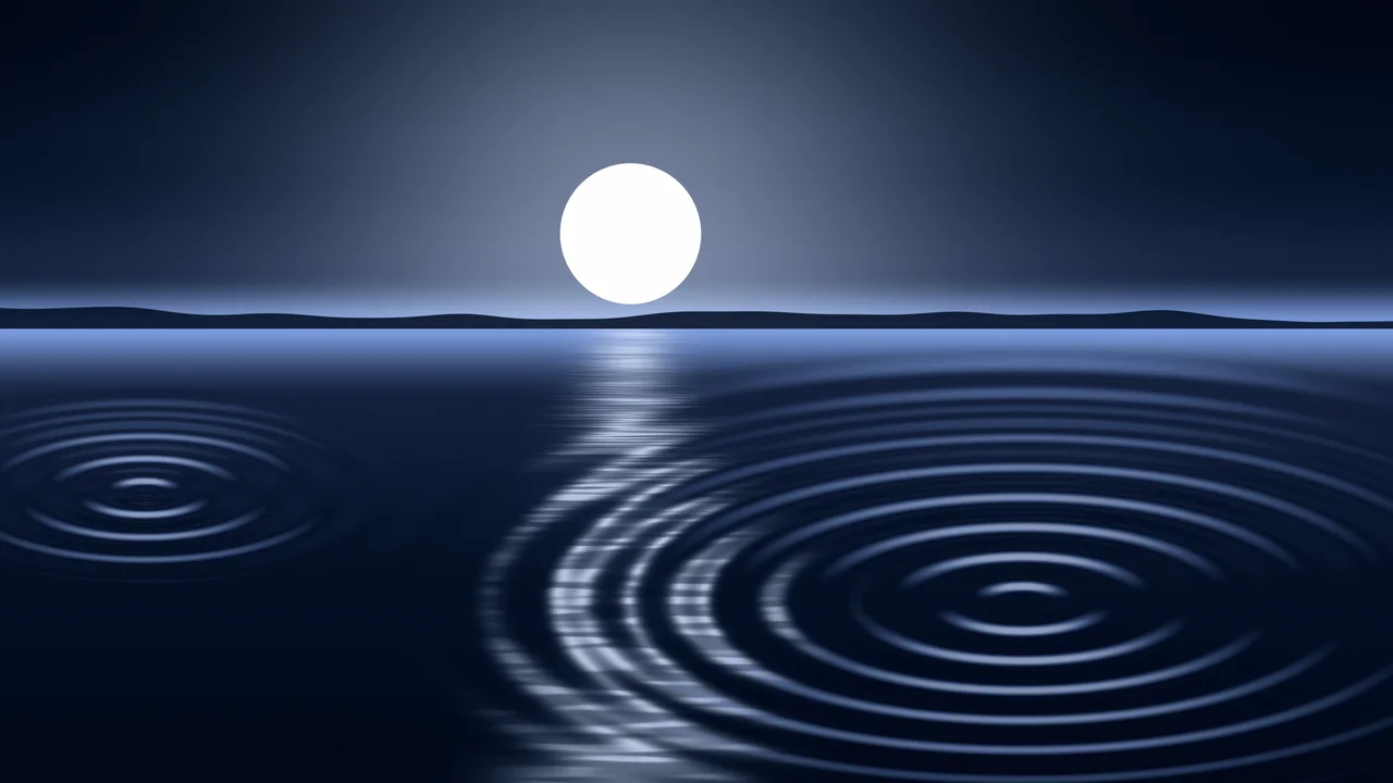 Navy Calm Water Ripples desktop wallpaper in 4K