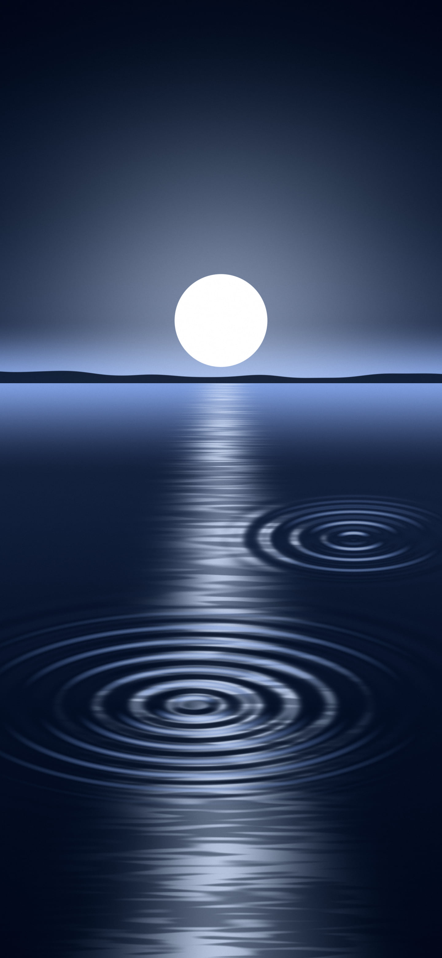 Navy Calm Water Ripples wallpaper for iPhone and Android