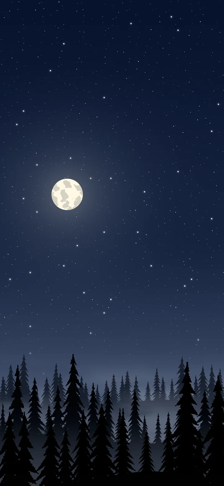 Navy Forest at Night wallpaper for iPhone and Android