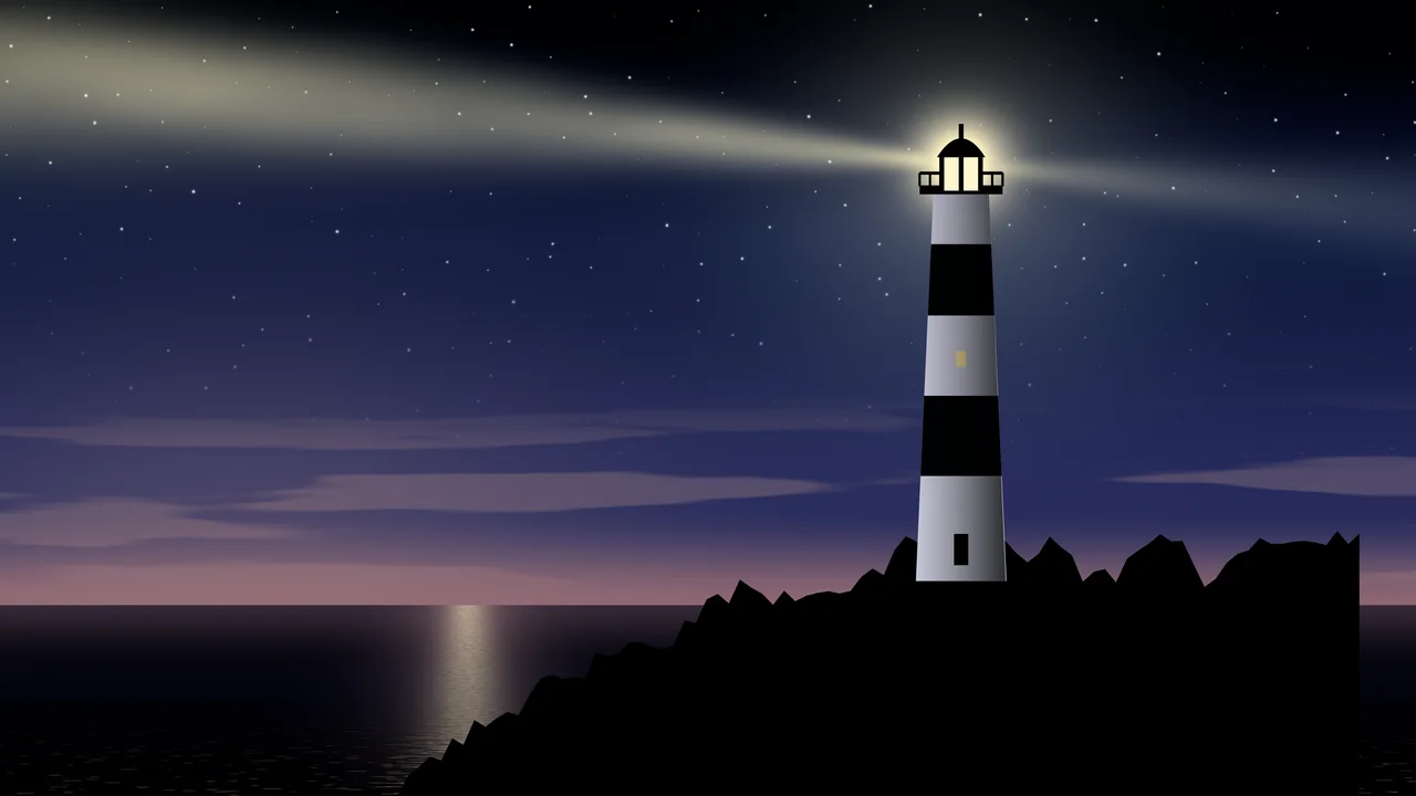 Navy Lighthouse desktop wallpaper in 4K