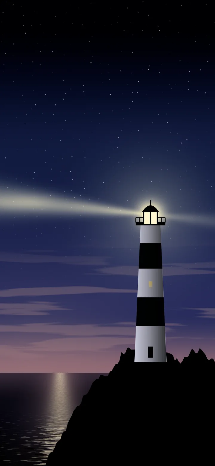 Navy Lighthouse wallpaper for iPhone and Android